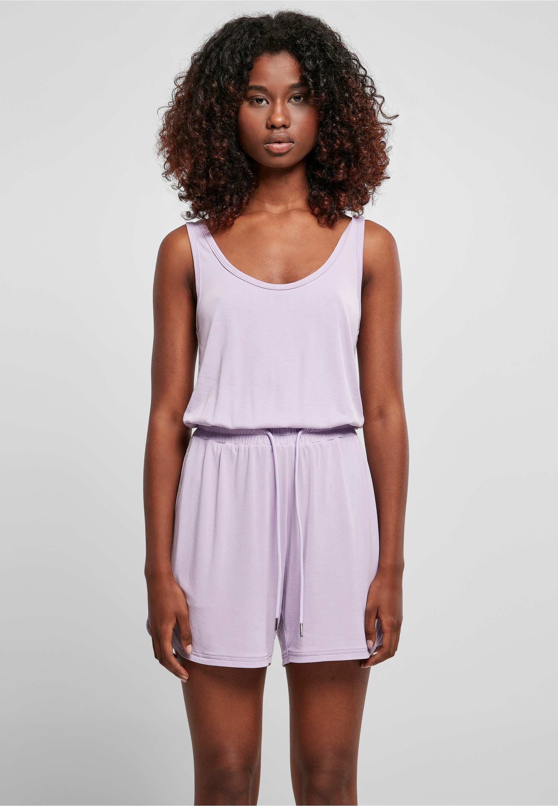 URBAN CLASSICS Jumpsuit »Urban Classics Damen Ladies Short Sleeveless Modal Jumpsuit« 1 Stk.