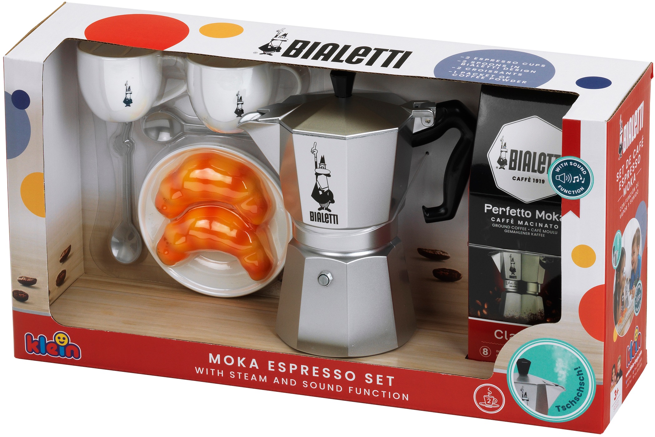 Klein Kinder-Kaffeemaschine »Bialetti - Moka Espresso Set« Mit Sound