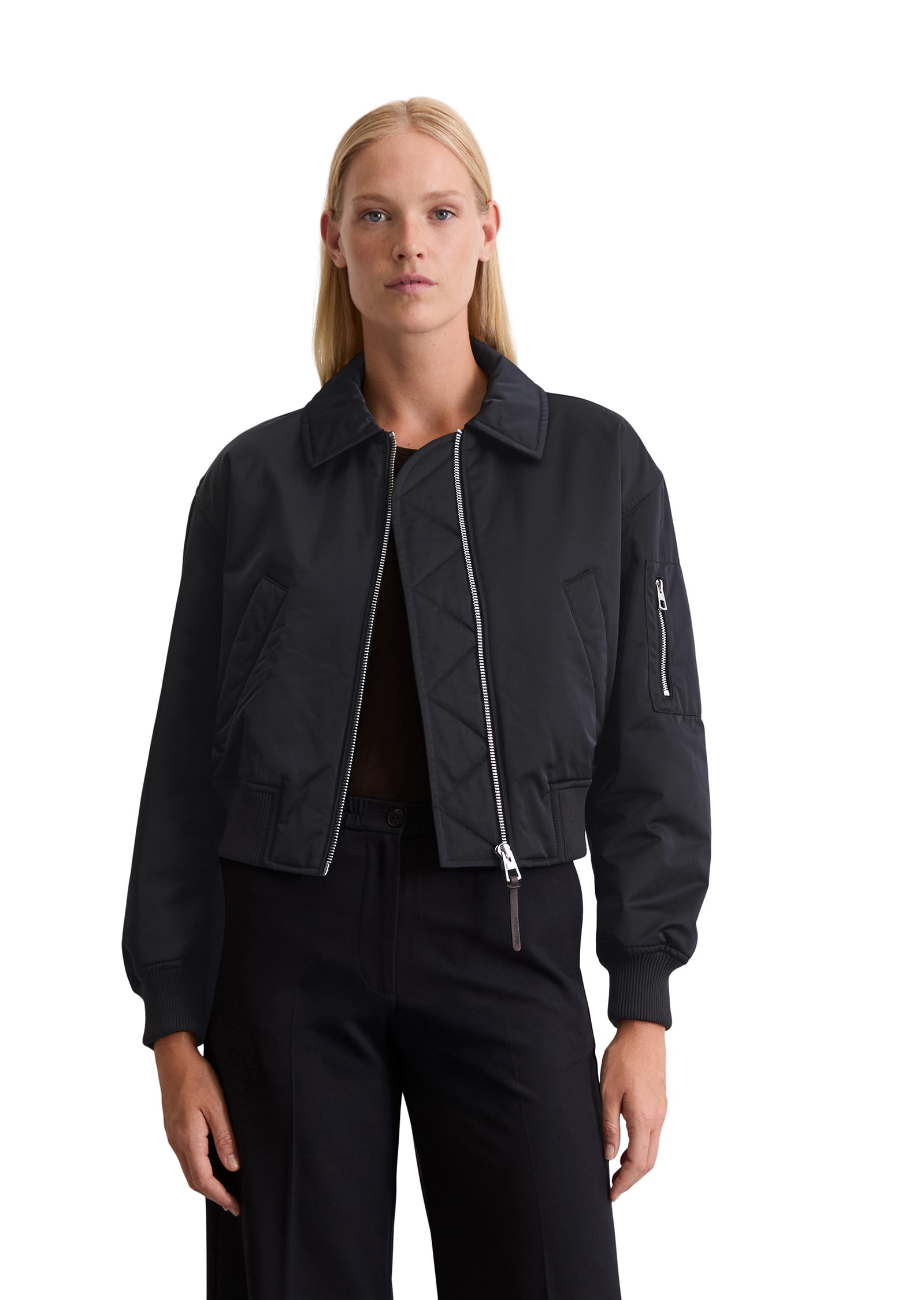 Marc OPolo Outdoorjacke "aus recyceltem Polyester-Twill", ohne Kapuze günstig online kaufen