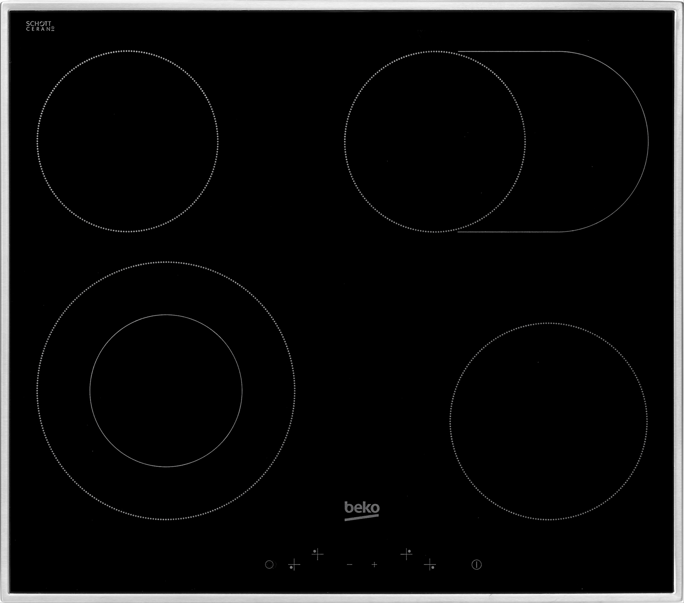 BEKO Backofen-Set »BBSM12320X«, BBSM12320X, mit Teleskopauszug nachrüstbar