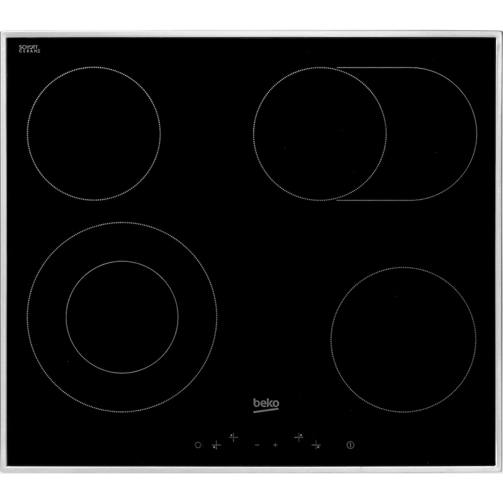 BEKO Backofen-Set »BBSM12320X«, BBSM12320X, mit Teleskopauszug nachrüstbar