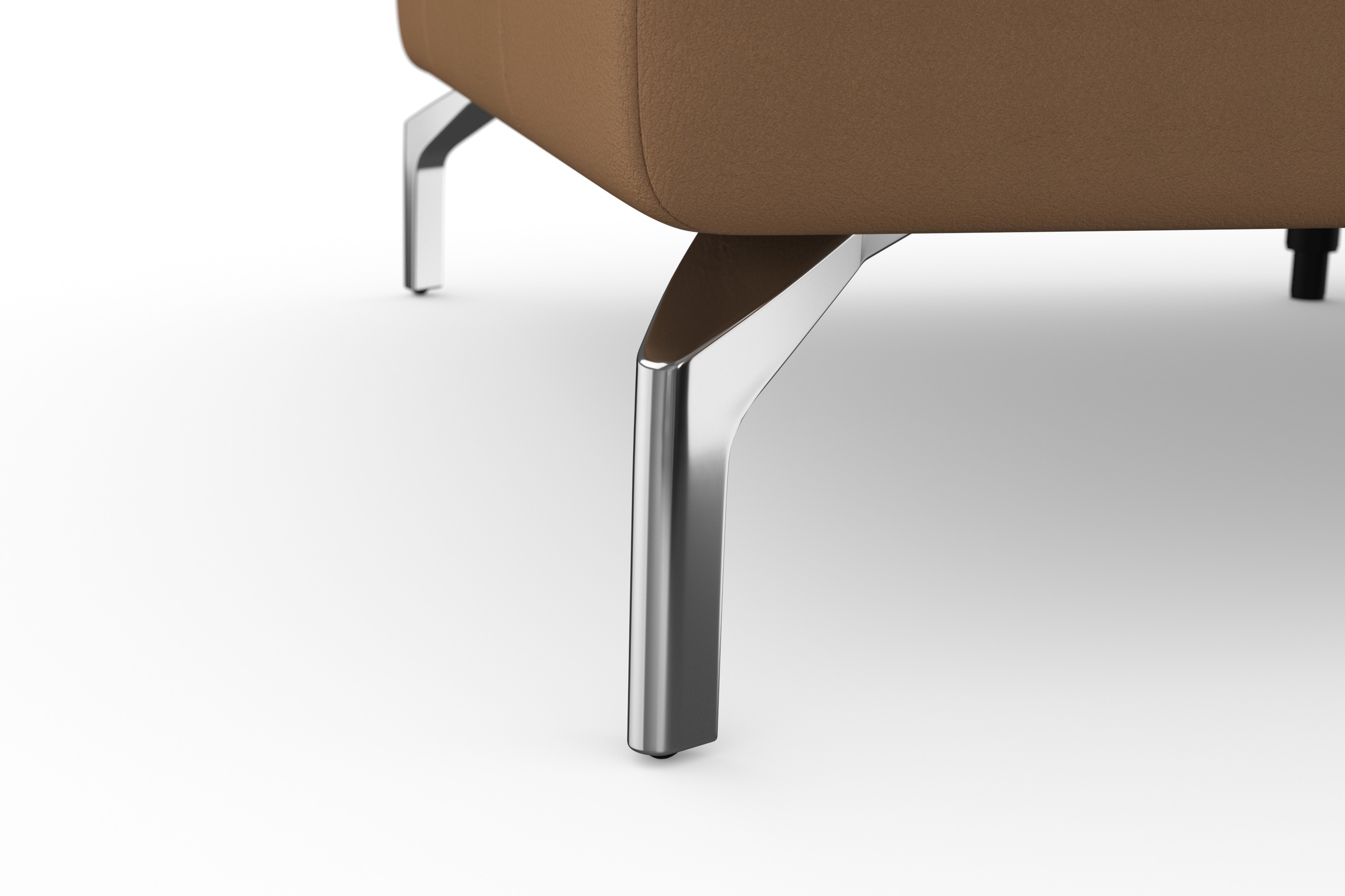 sit&more Ecksofa »Bendigo L-Form«, inklusive Sitztiefenverstellung, Bodenfreiheit 15 cm, in 2 Fußfarben