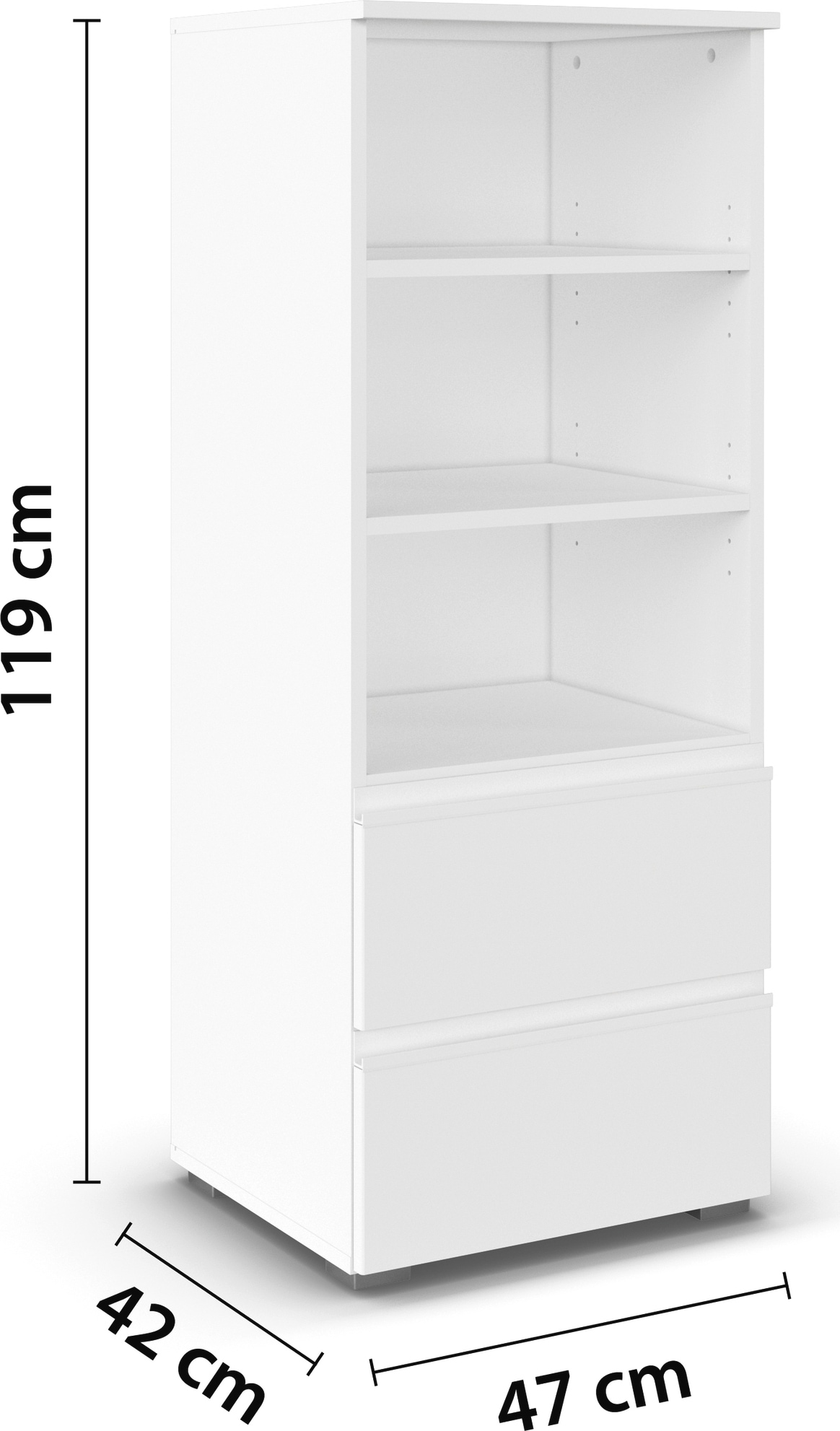 rauch Regalelement »Regal Stauraum Bücherregal Standregal JOEL«, mit zwei Schuladen und drei offenen Fächern MADE IN GERMANY