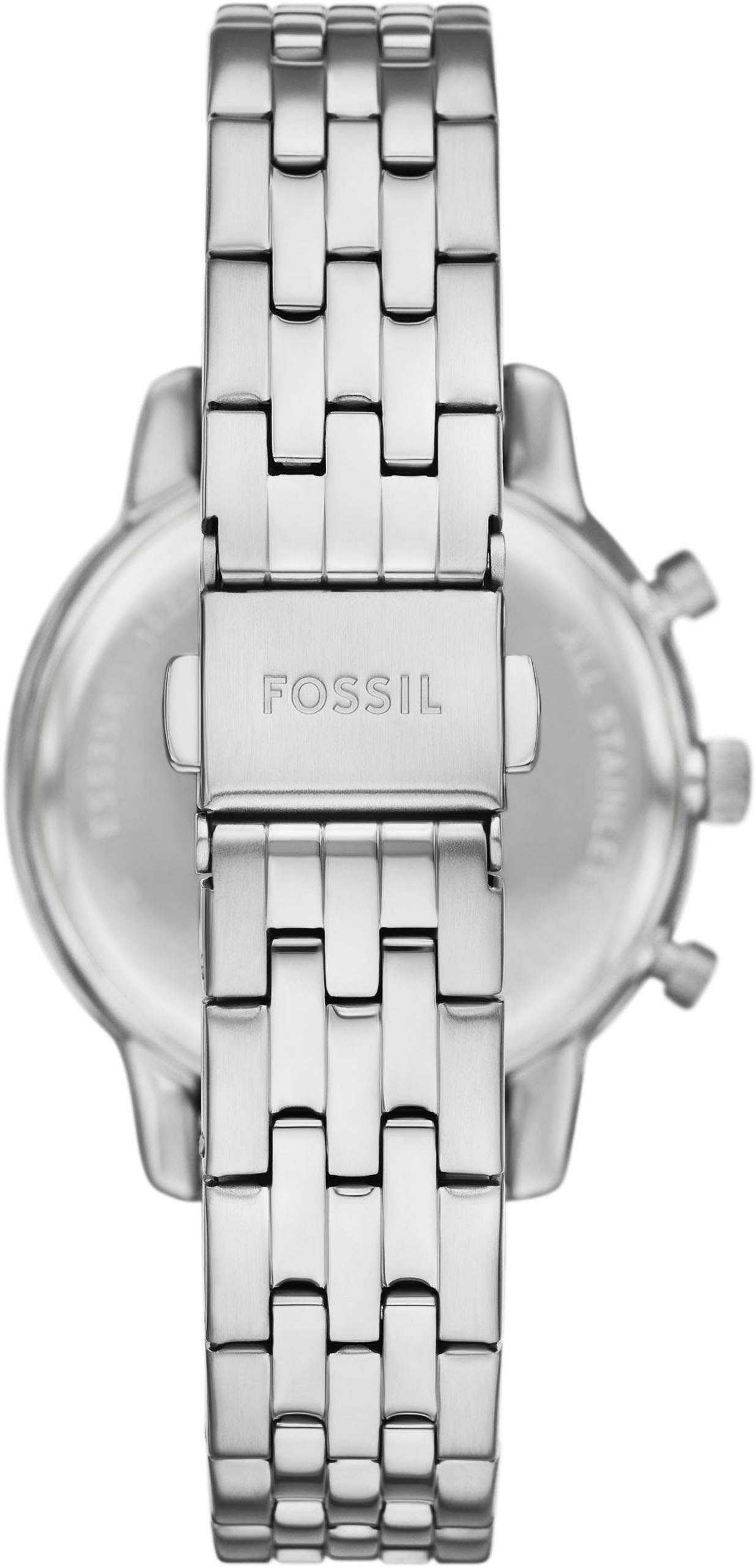Fossil Chronograph »NEUTRA«, Quarzuhr, Armbanduhr, Damenuhr, Edelstahlarmband, analog, Tag