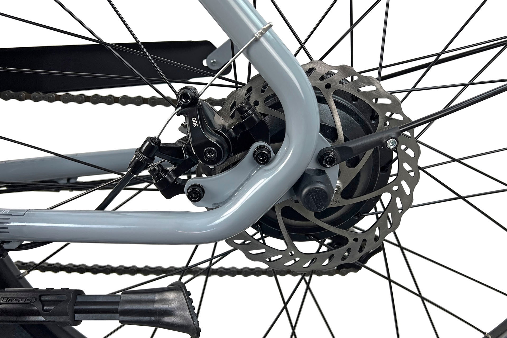 LLobe E-Bike »City E-Bike 26" Town Compact, grau«, 7 Gang, Heckmotor 250 W