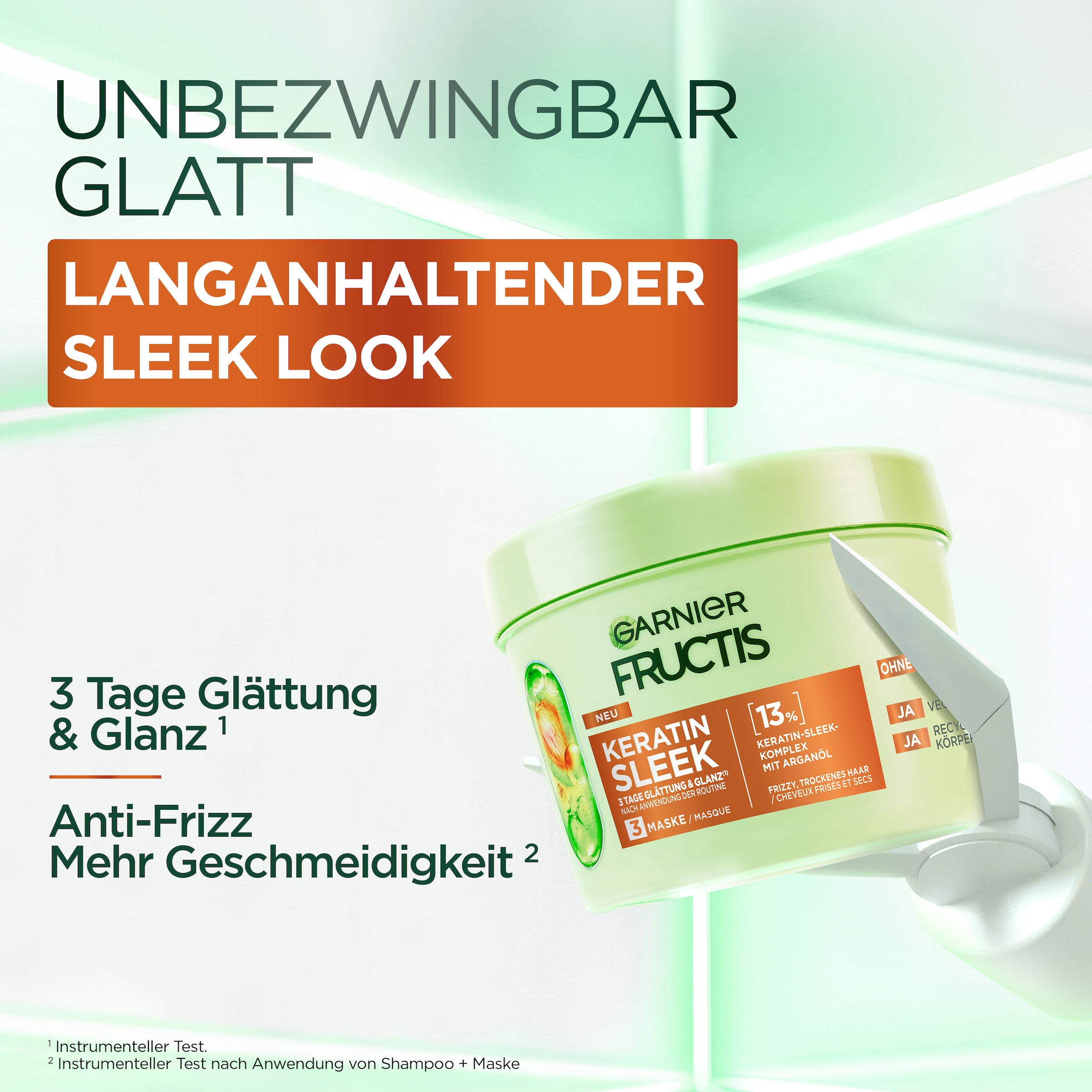 GARNIER Haarmaske »Garnier Fructis Keratin Sleek Maske«