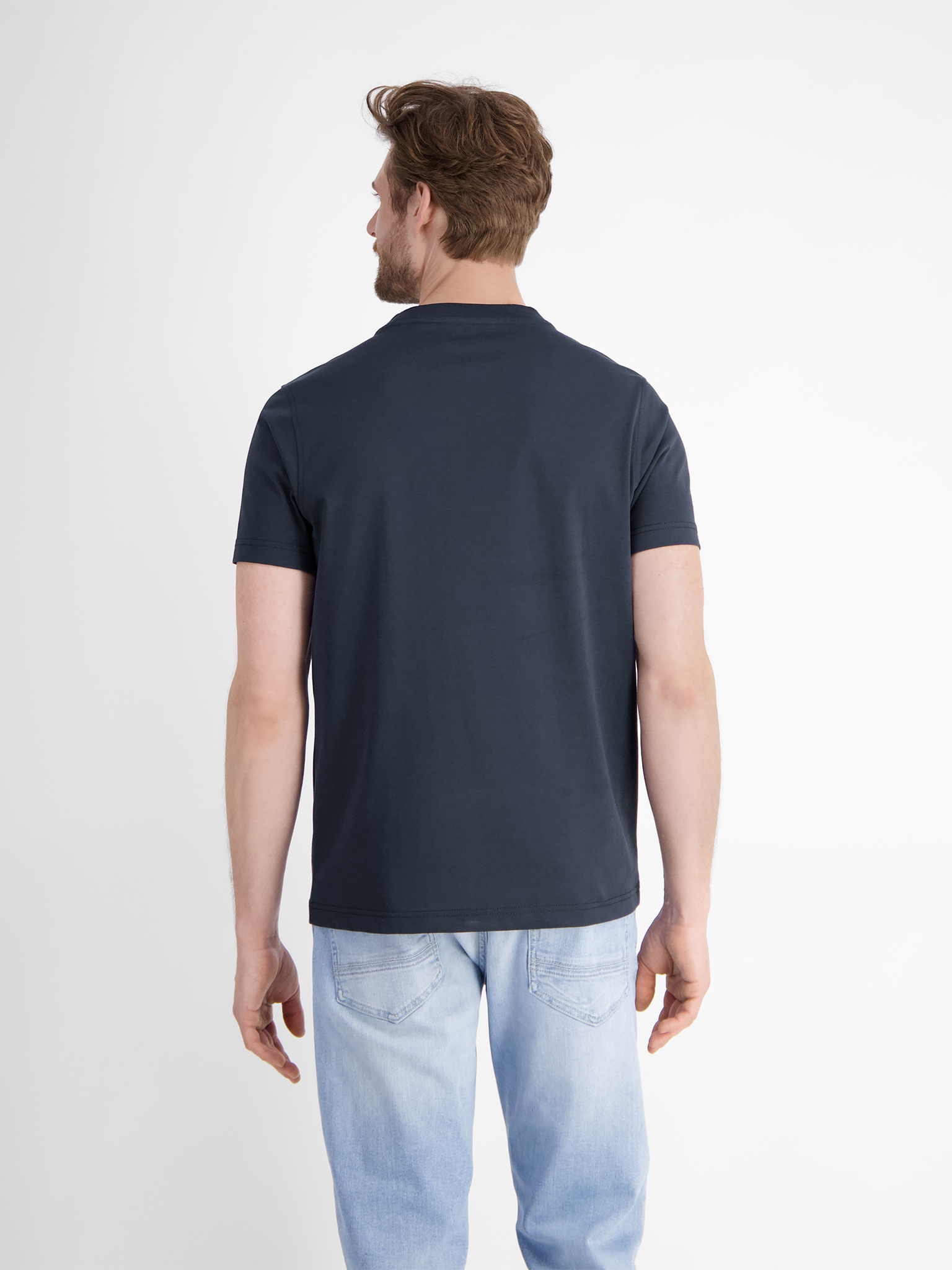 LERROS T-Shirt, mit Logo Stickerei