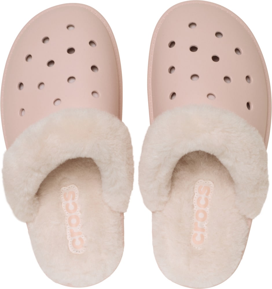 Crocs Pantoffel »Classic Fuzz Scuff«, mit gepolsterter Innensohle