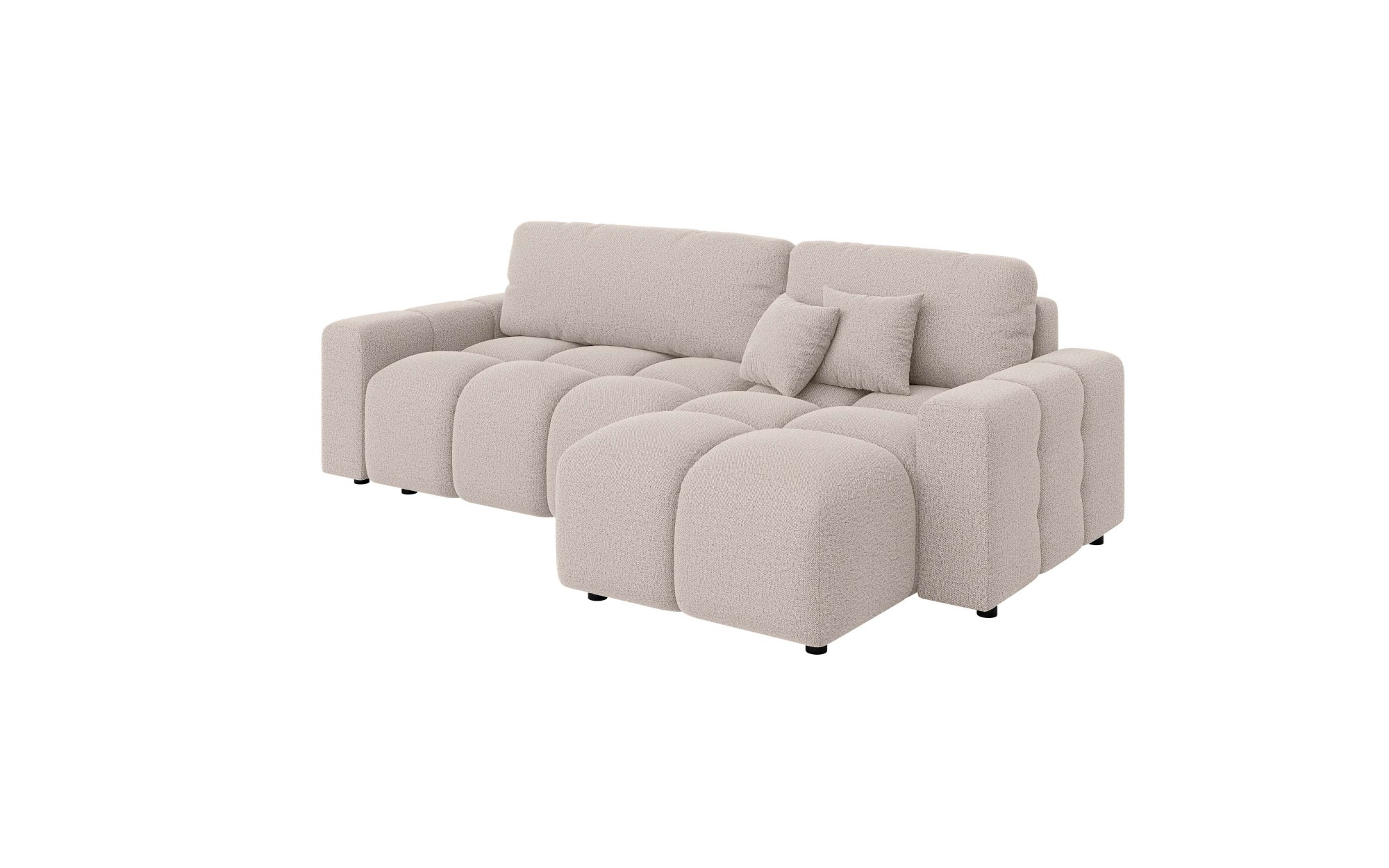 Home affaire Ecksofa »FELICI, Schlafsofa 233cm, L-Form mit Recamiere beidseitig montierbar« Designsofa mit Bettfunktion und Bettkasten, Maße B/T/H: 233/142/88 cm