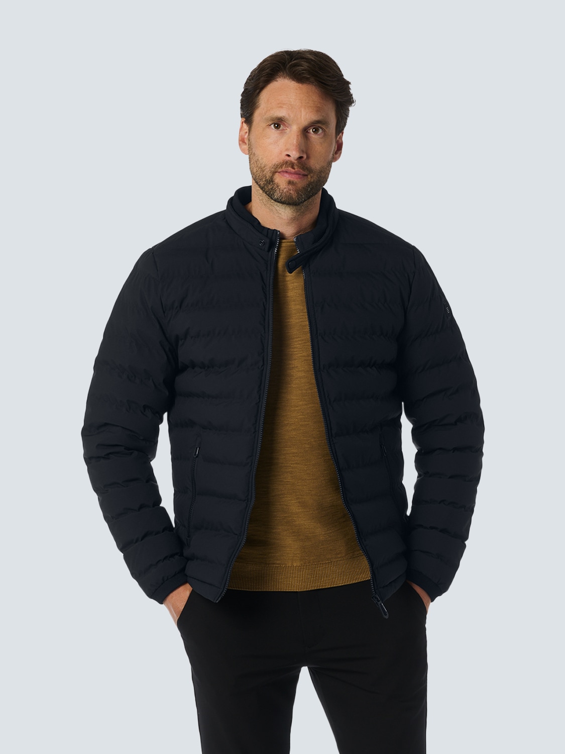 NO EXCESS Leichtdaunenjacke "No Excess Leichte Steppjacke mit sportlichem Look"