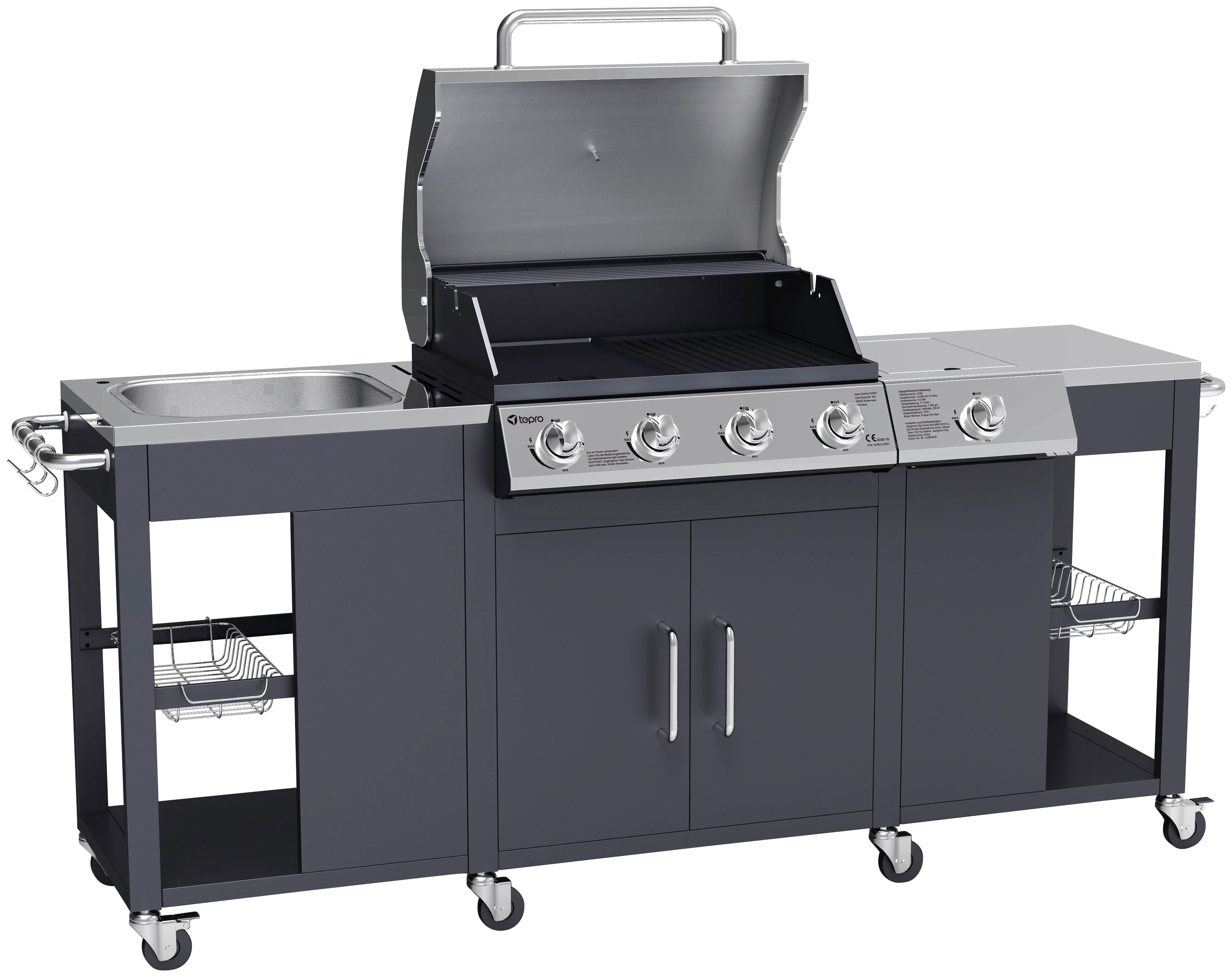 Gasgrill »Grill-Küche Petersburg«, BxTxH: 198x59x112 cm