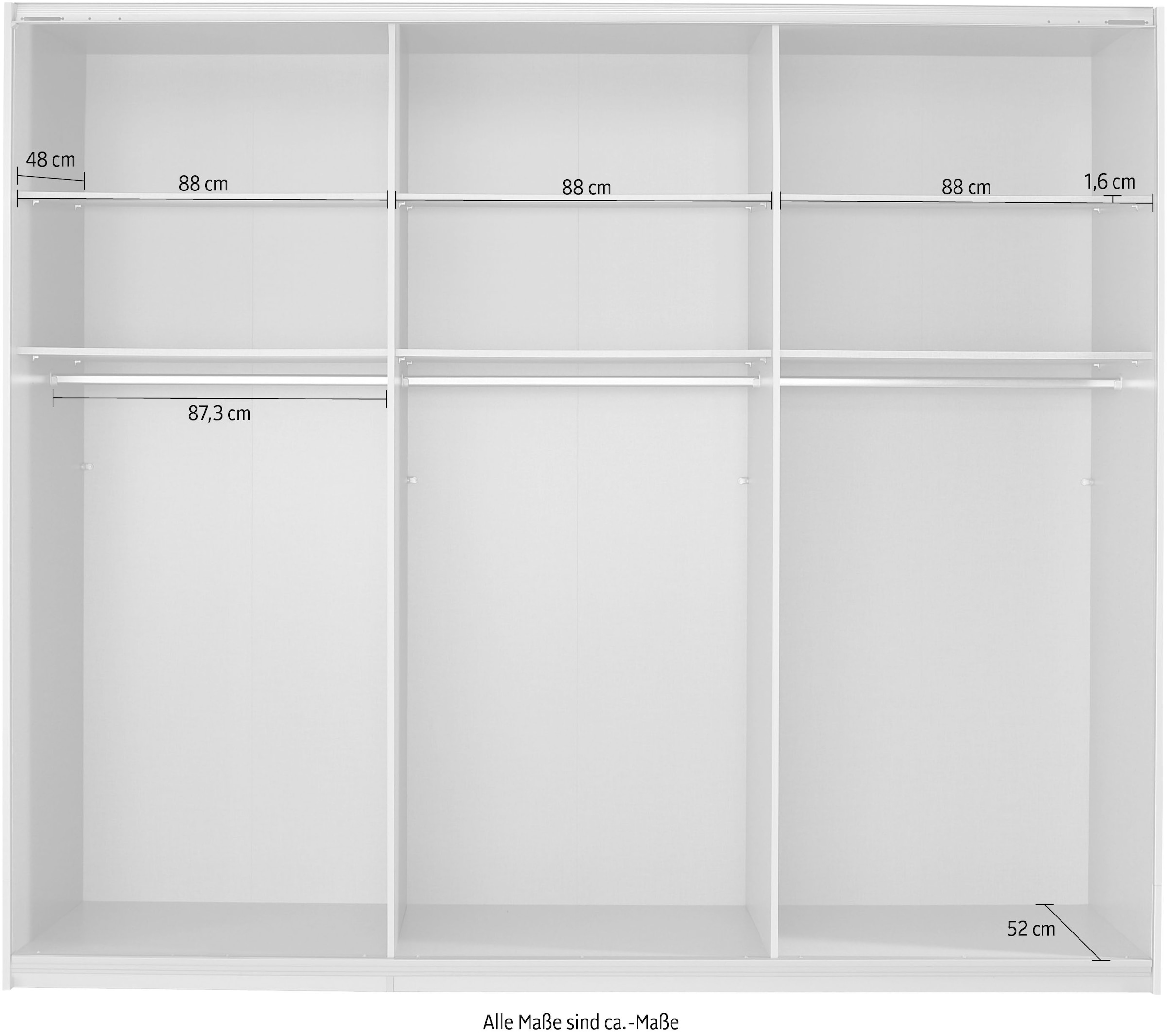 rauch Schwebetürenschrank »Oracle«, mit Spiegelfront