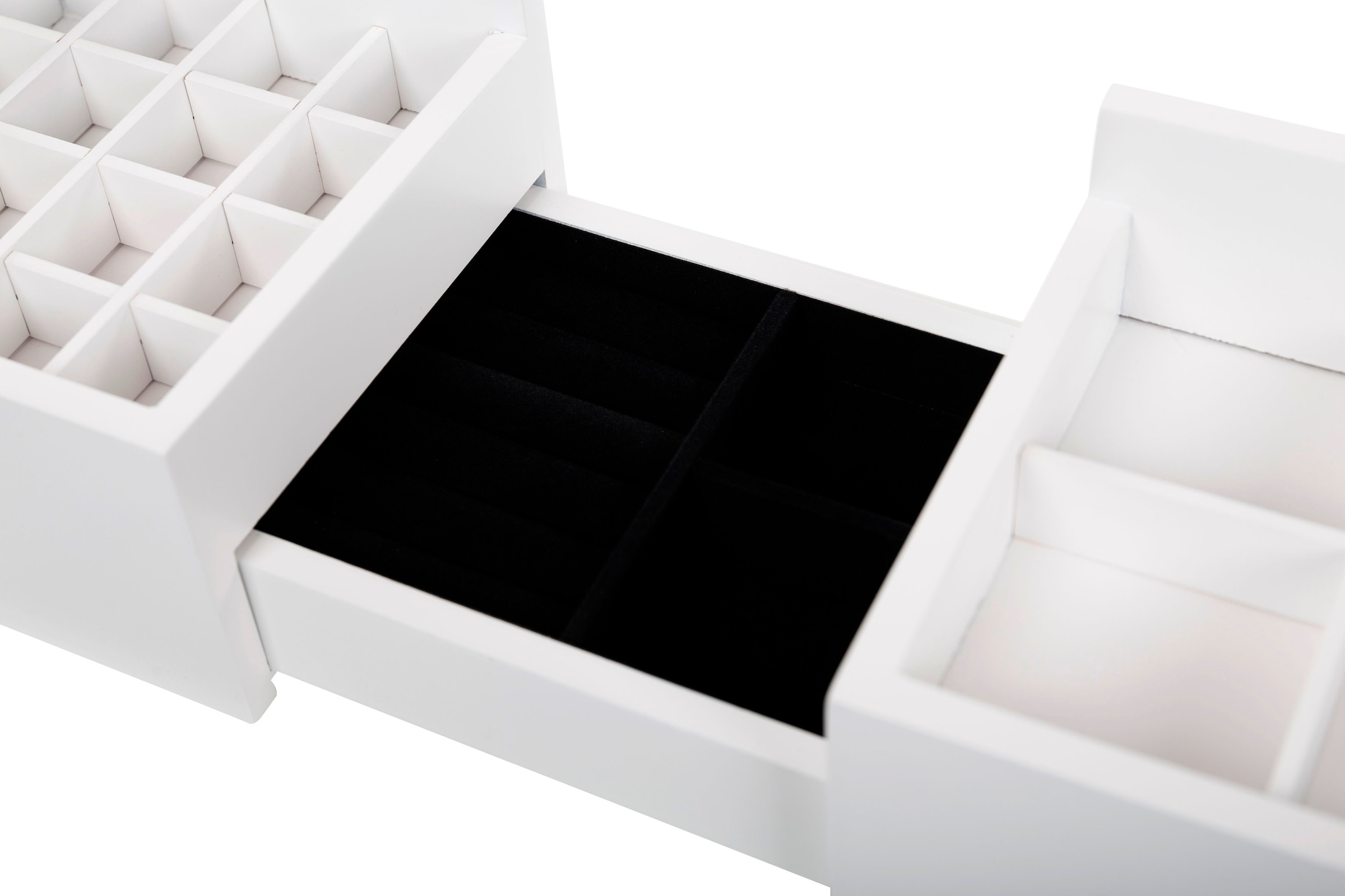 Myflair Möbel & Accessoires Kosmetikbox »Marlisa, weiß«, ausziehbar, auch ideal als Schmuckkasten
