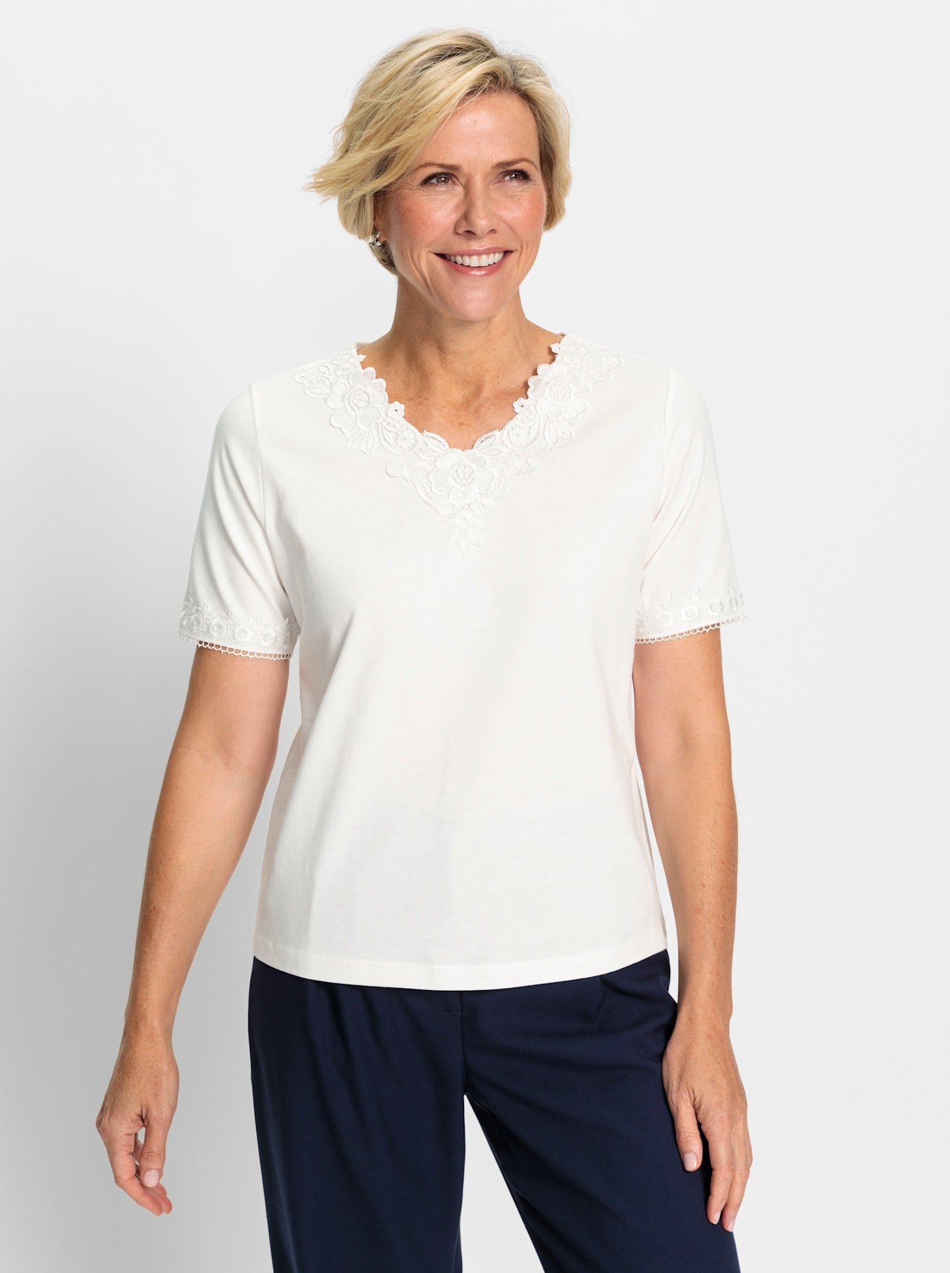Classic Spitzenshirt "Shirt", (1 tlg.) günstig online kaufen