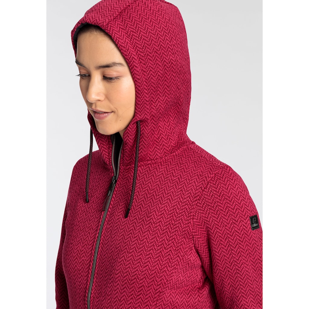 Killtec Strickfleecejacke, mit Kapuze