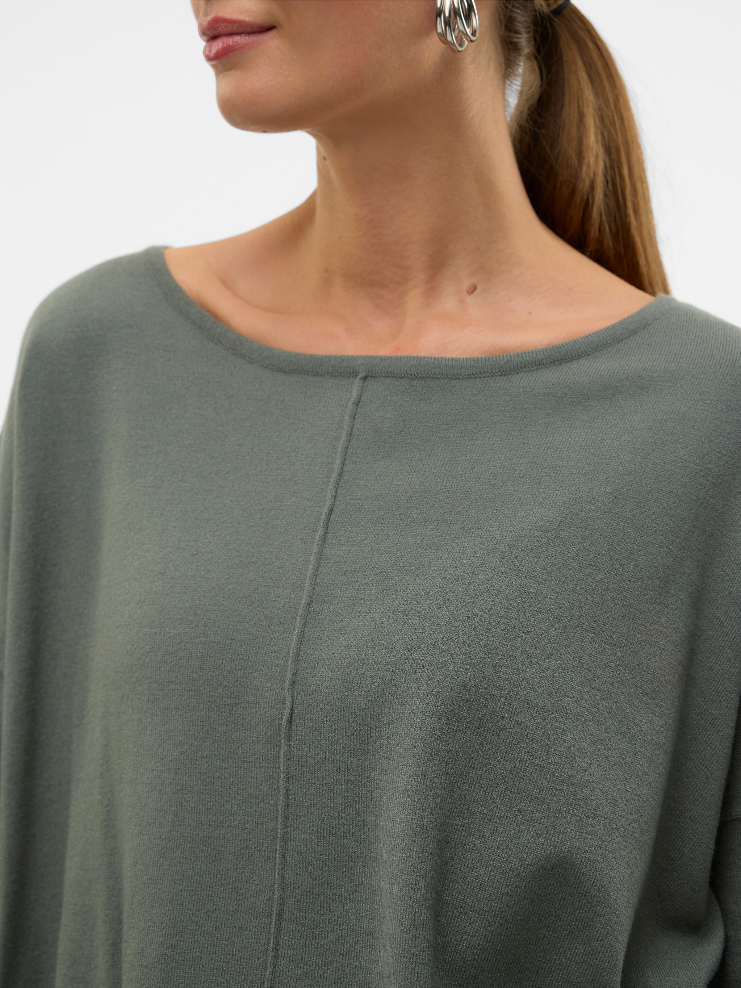 Vero Moda Rundhalspullover »VMBREEZE AURA LS ZIPPER BLOUSE NOOS«