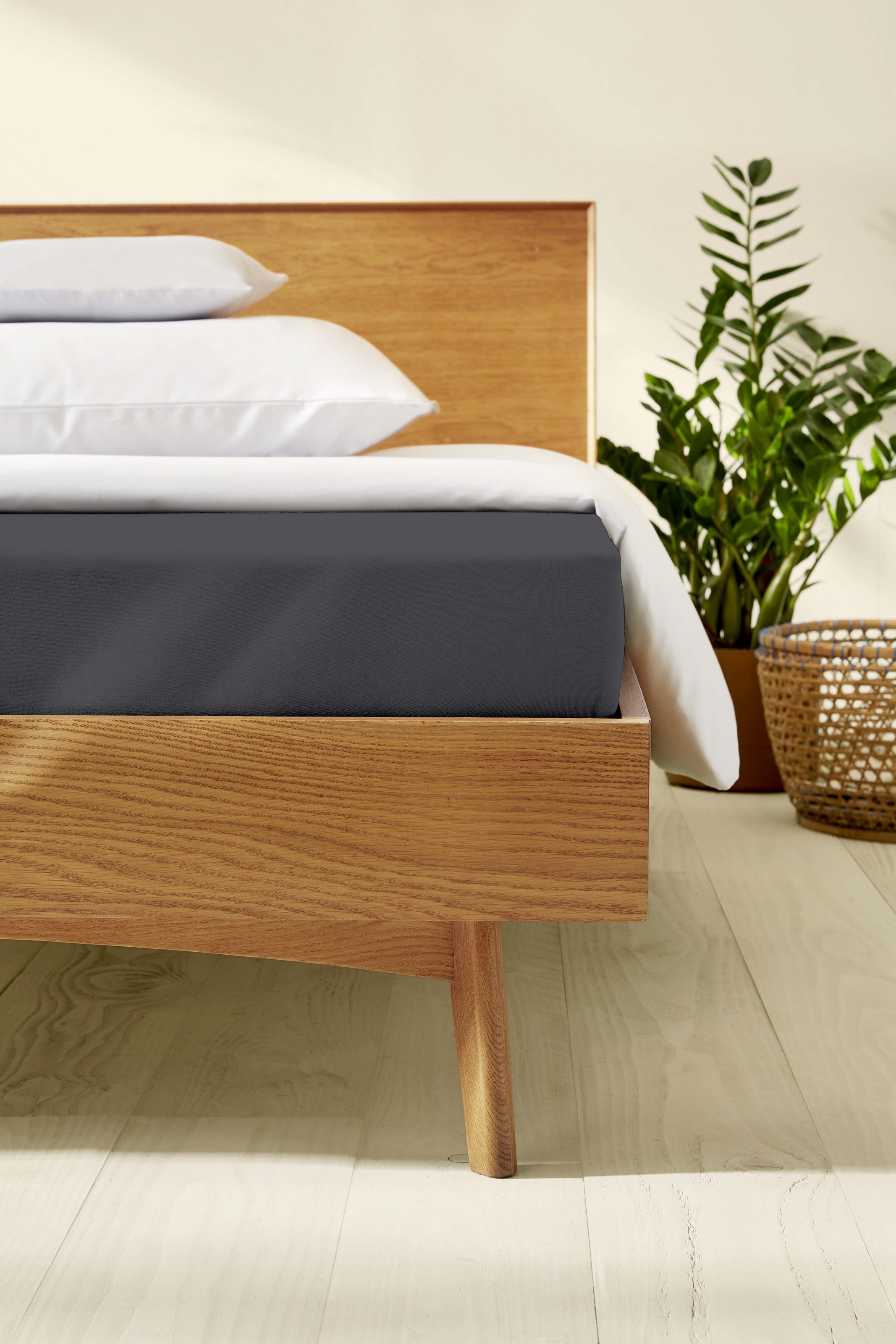 Kaeppel Spannbettlaken »Single Jersey Mako Elasthan«, aus 97% Baumwolle und 3% Elasthan