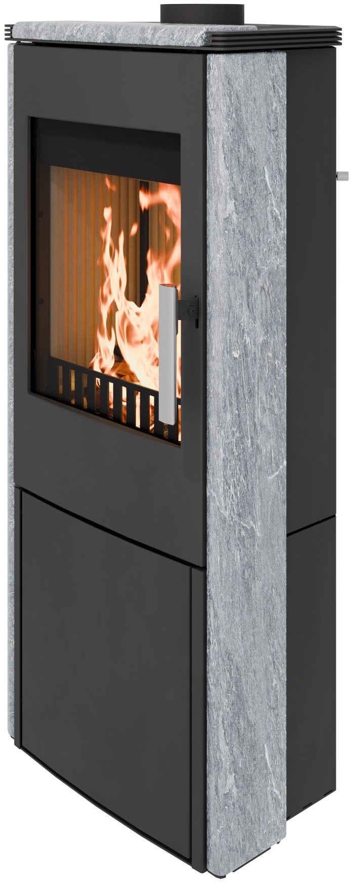 Haas + Sohn Kaminofen »MONTEGROTTO easy, tief-scharz, Serpentino«