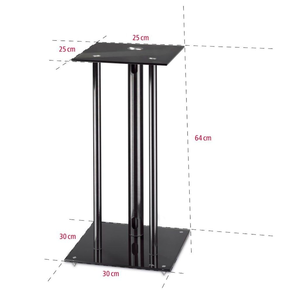 Hama Lautsprecherständer »Lautsprecherständer, Schwarz«
