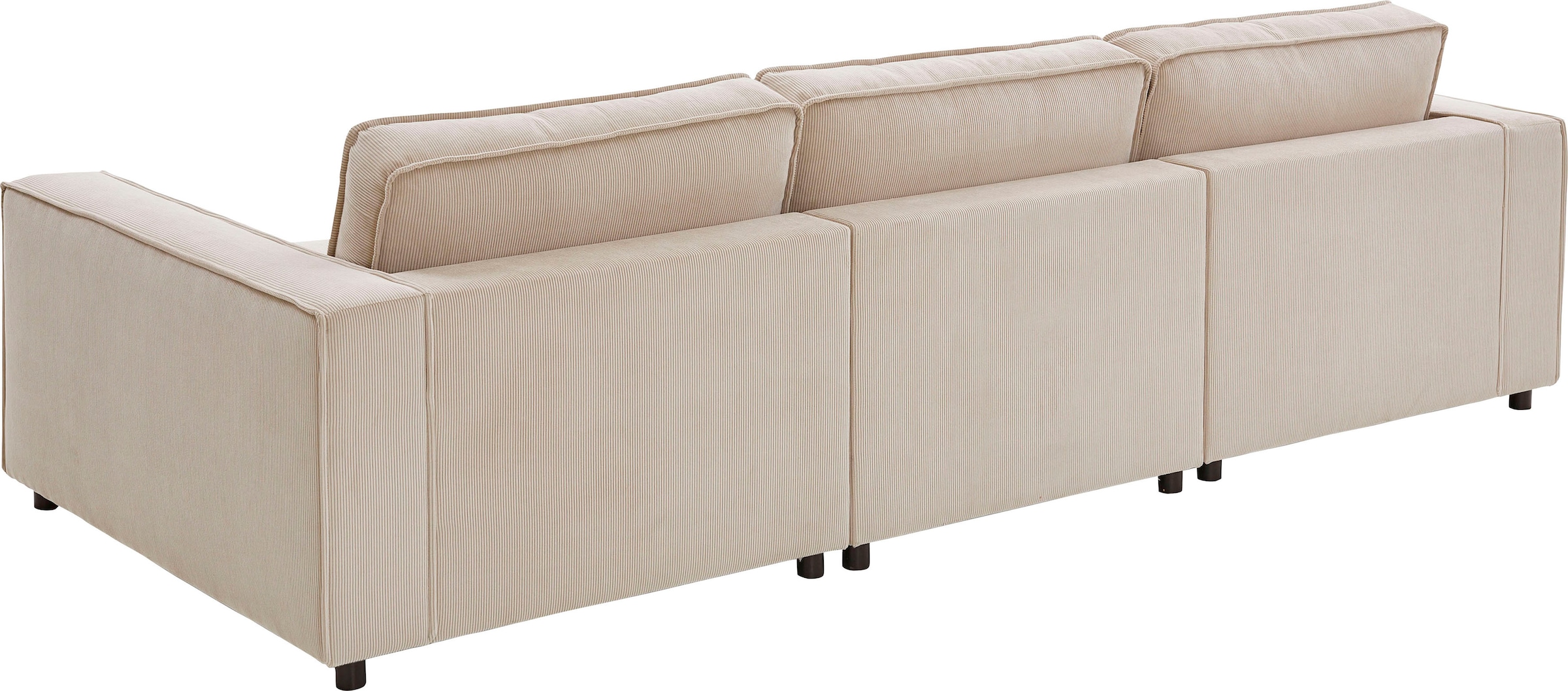 ATLANTIC home collection 3-Sitzer »Valan«, XXL-Sitzfläche, mit Cord-Bezug, frei stellbar, mit Wellenunterfederung