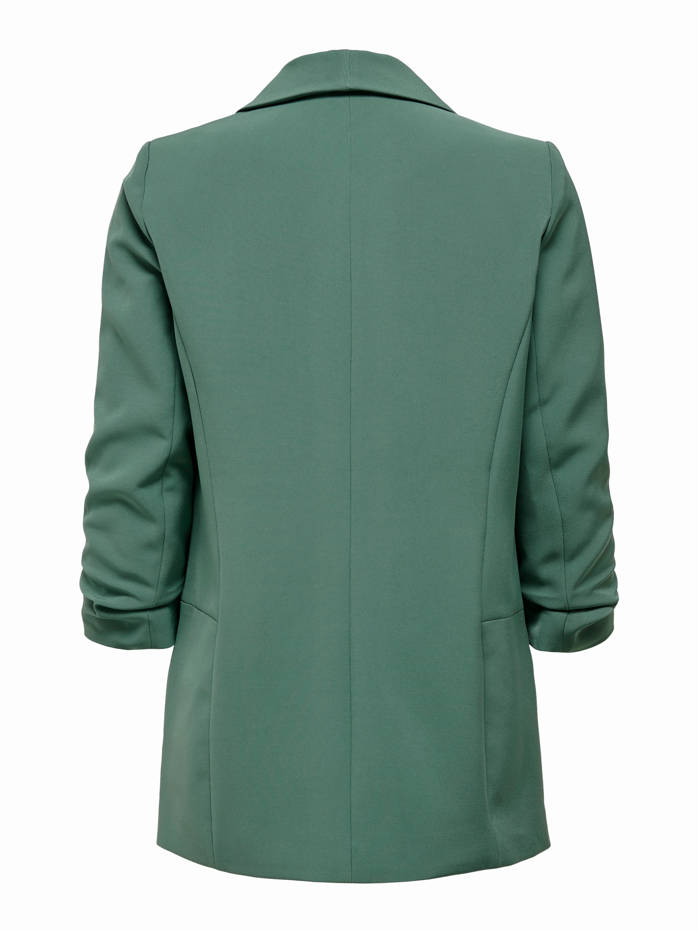 ONLY Kurzblazer »ONLELLA – Femininer Blazer mit 3/4-Ärmeln und Raffung« regular fit, casual, Web, Kunstfaser, V-Ausschnitt