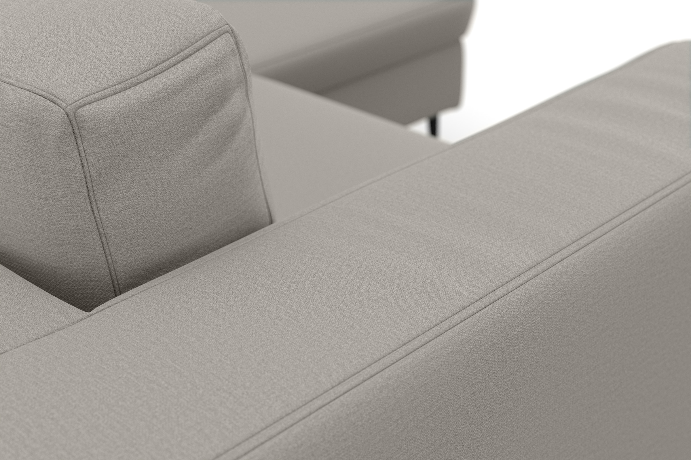 DOMO collection Ecksofa »Modica kompakt und elegant, Breite 244, L-Form«, moderne Optik mit extrabreiter Recamiere, auch in Cord