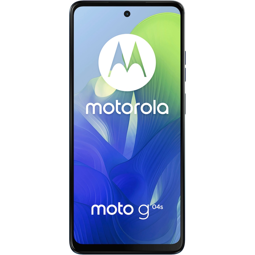 Motorola Smartphone »moto G04s 64GB«, Satinblau, 16,67 cm/6,6 Zoll, 64 GB Speicherplatz, 50 MP Kamera