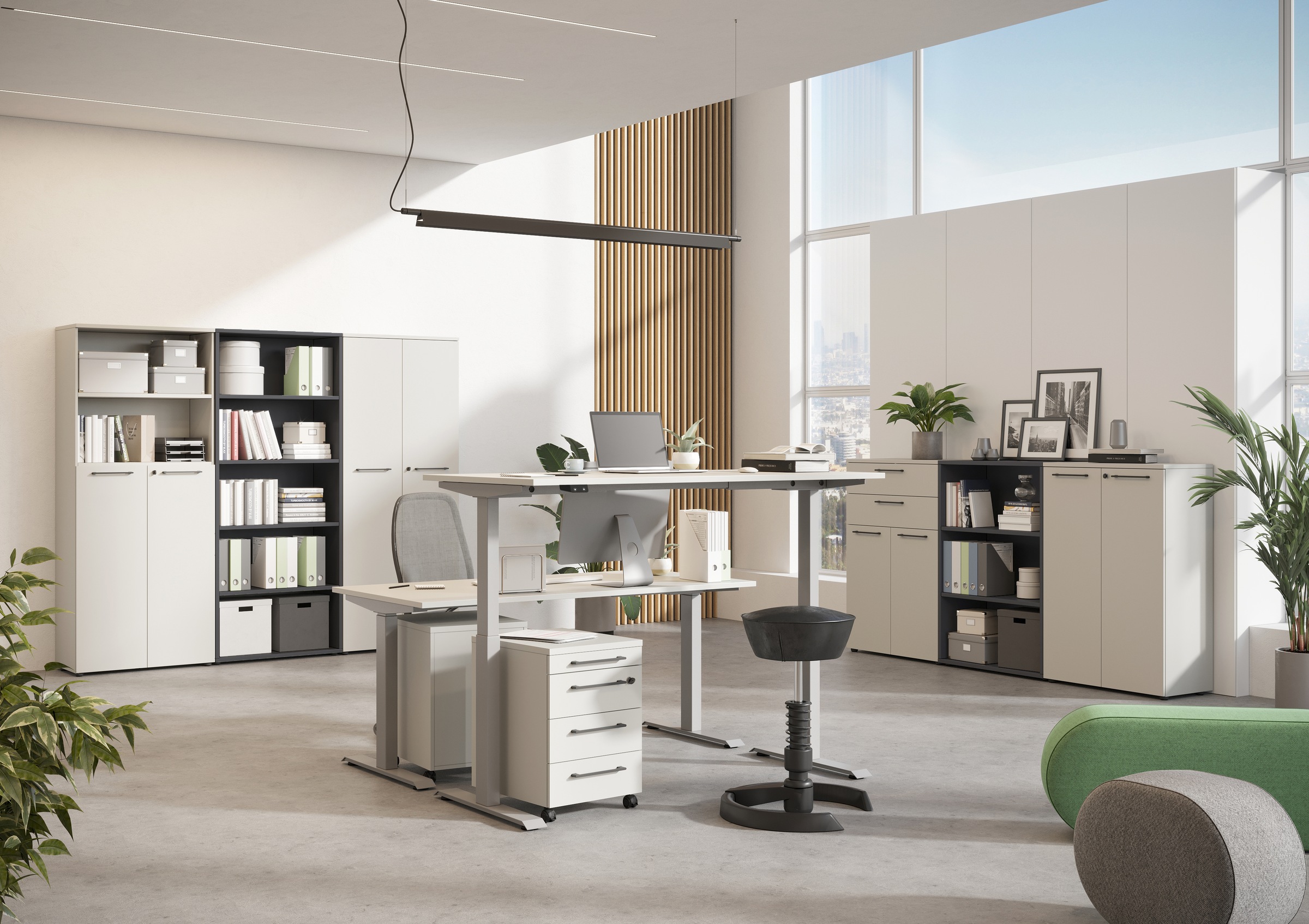 GERMANIA Büromöbel-Set "Agenda" Set bestehend aus höhenverstellbarem Schrei günstig online kaufen