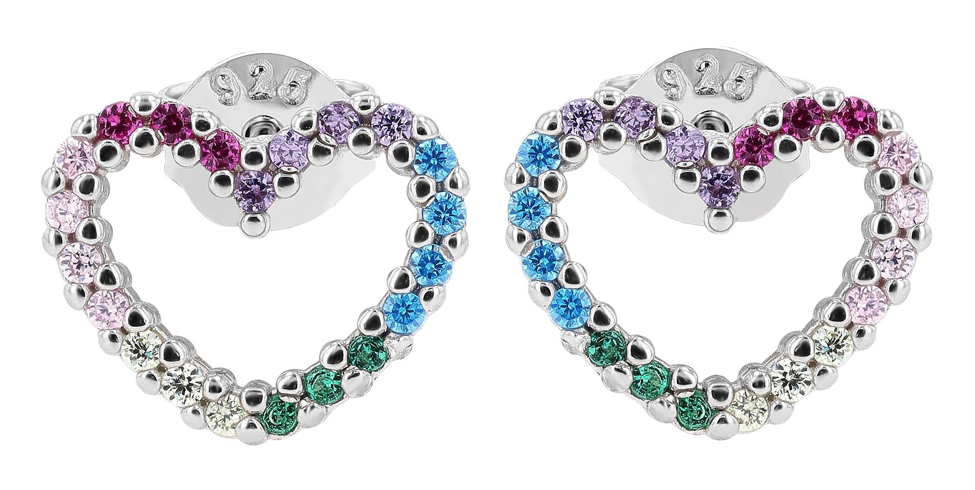 Adelia´s Paar Ohrhänger "Ohrringe – Ohrstecker aus 925 Silber mit Zirkonia" Zum Verschenken – ideal zum einen besonderen Tag