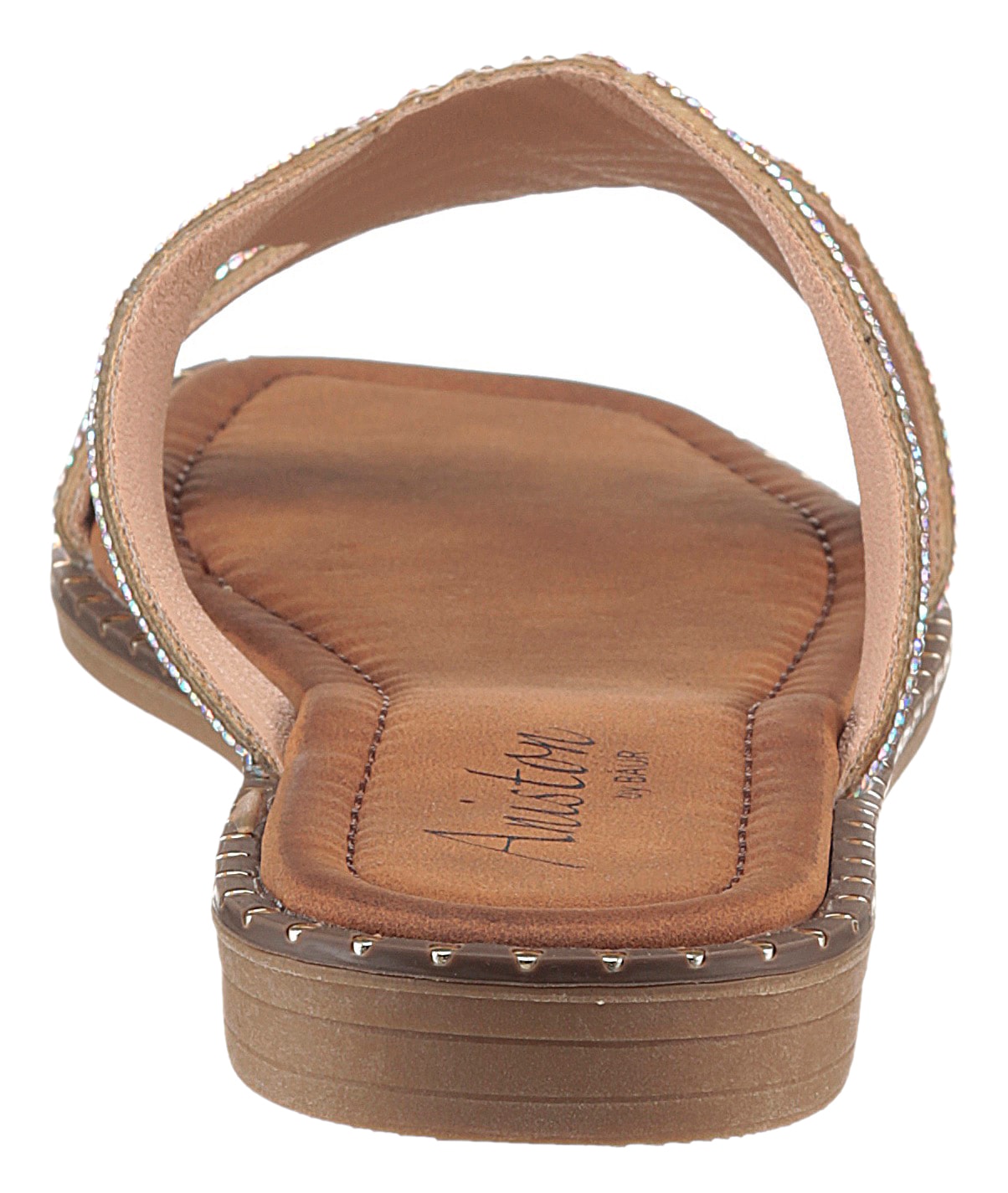 Aniston SHOES Pantolette, Flat, Sommerschuh, Strandschuh, Glitzersteine - NEUE KOLLEKTION