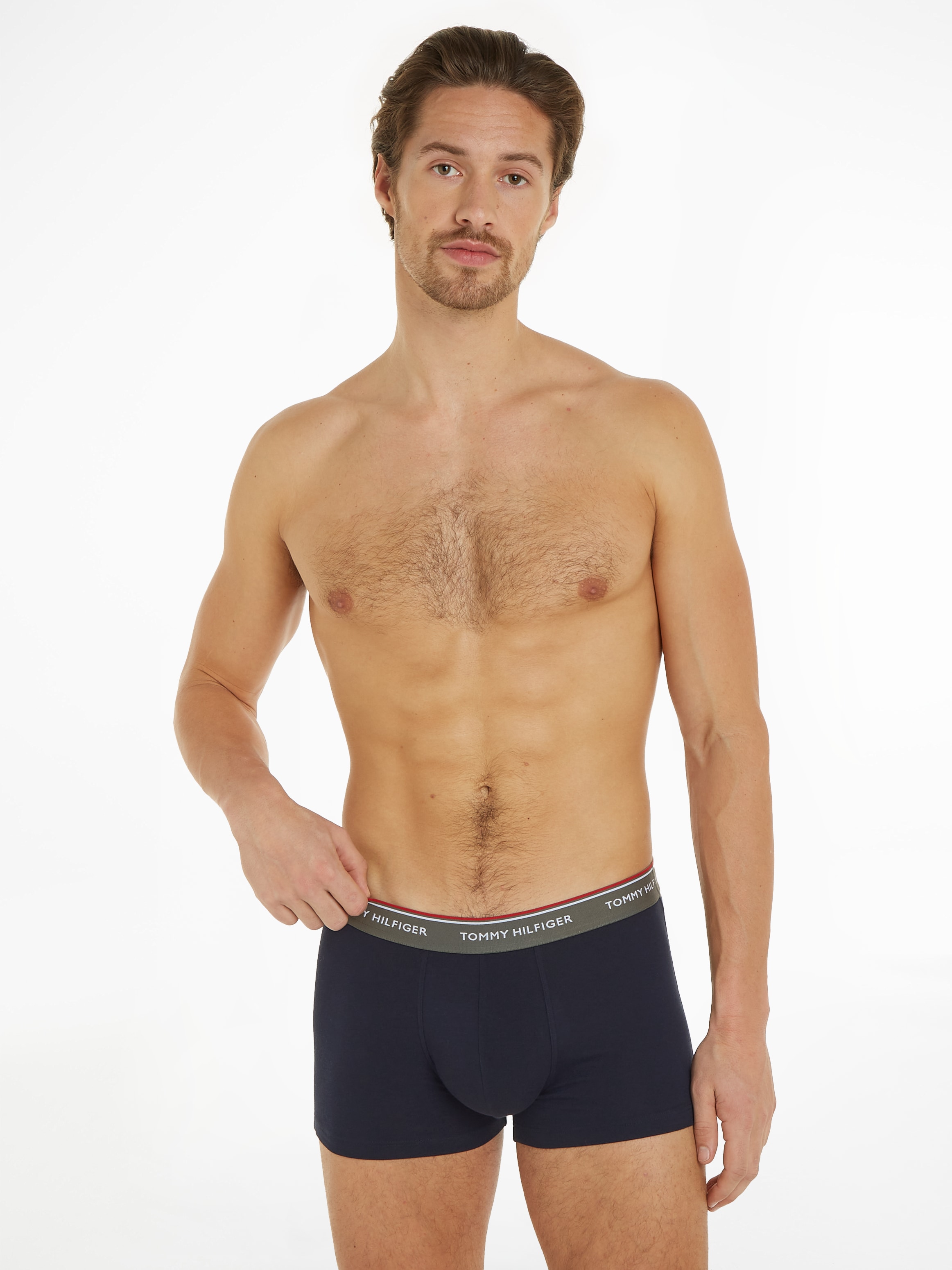 Tommy Hilfiger Underwear Trunk »3P WB TRUNK«, (Packung, 3 St., 3er-Pack), mit Logo-Elastikbund