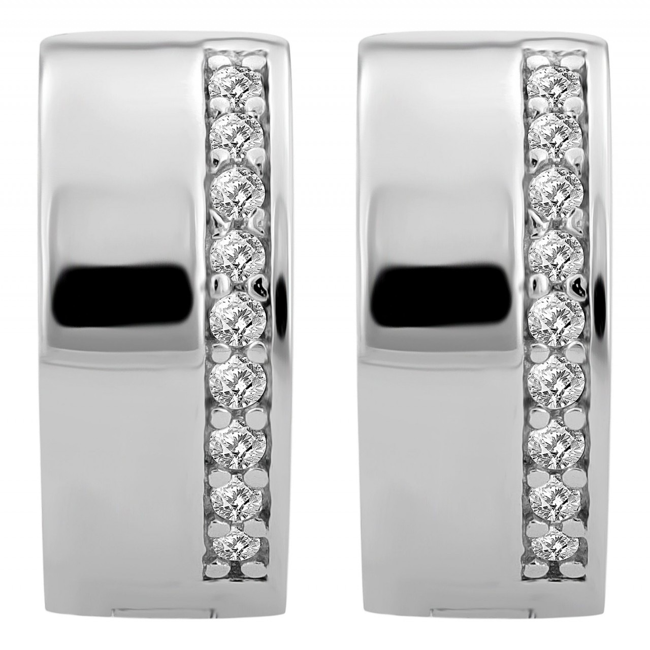 Adelia´s Paar Creolen »Damen Creolen aus 925 Sterling Silber und Zirkonia Ø 12 mm«