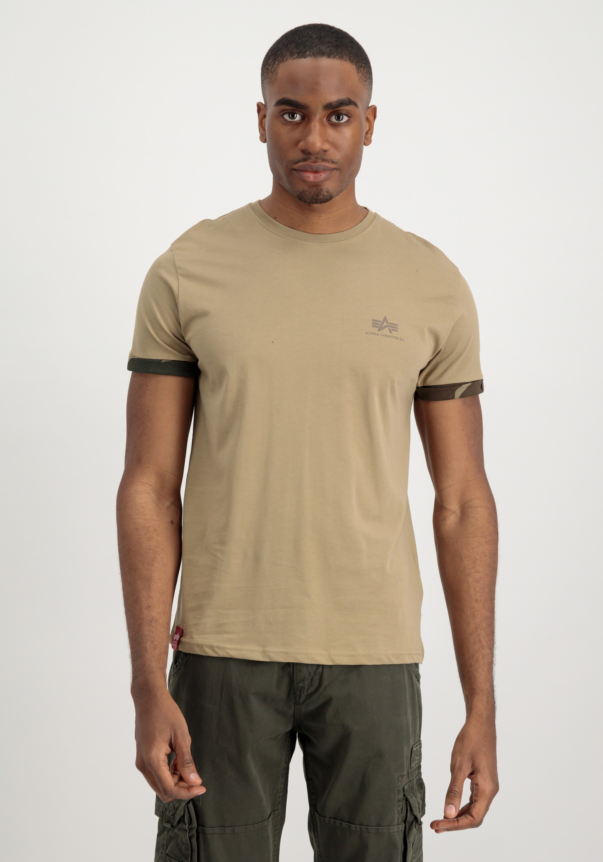 Alpha Industries T-Shirt "Alpha Industries Men - T-Shirts Roll-Up Sleeve T- günstig online kaufen