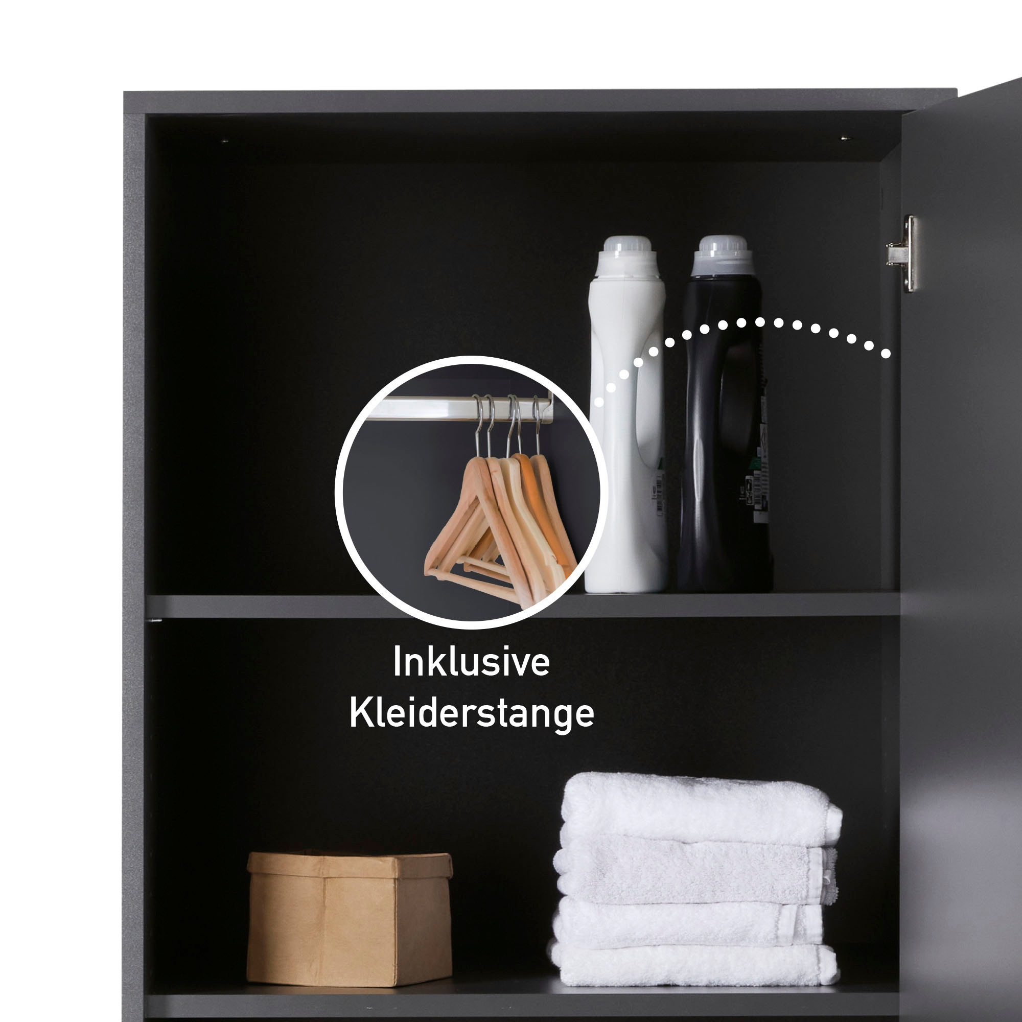 Inter Link Mehrzweckschrank-Set »Norela, Waschmaschinenumbauschrank, Geräteschrank mit Wäscheschrank« 8 Stk. tlg.