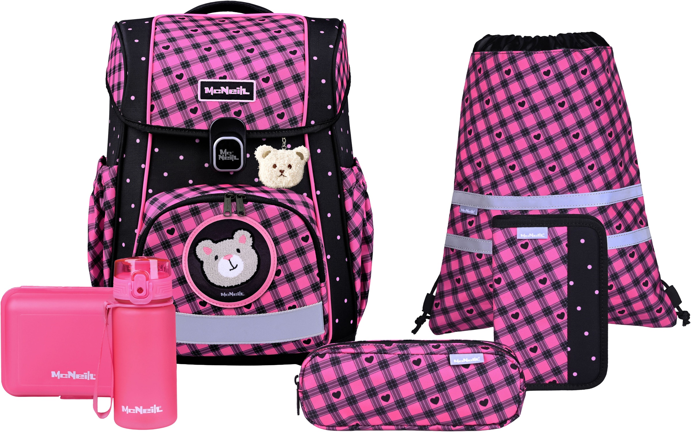 MCNEILL Kinder Schulranzen "Bravo, inkl. Etui, Turnbeutel"buddy, Polyester, Rucksäcke