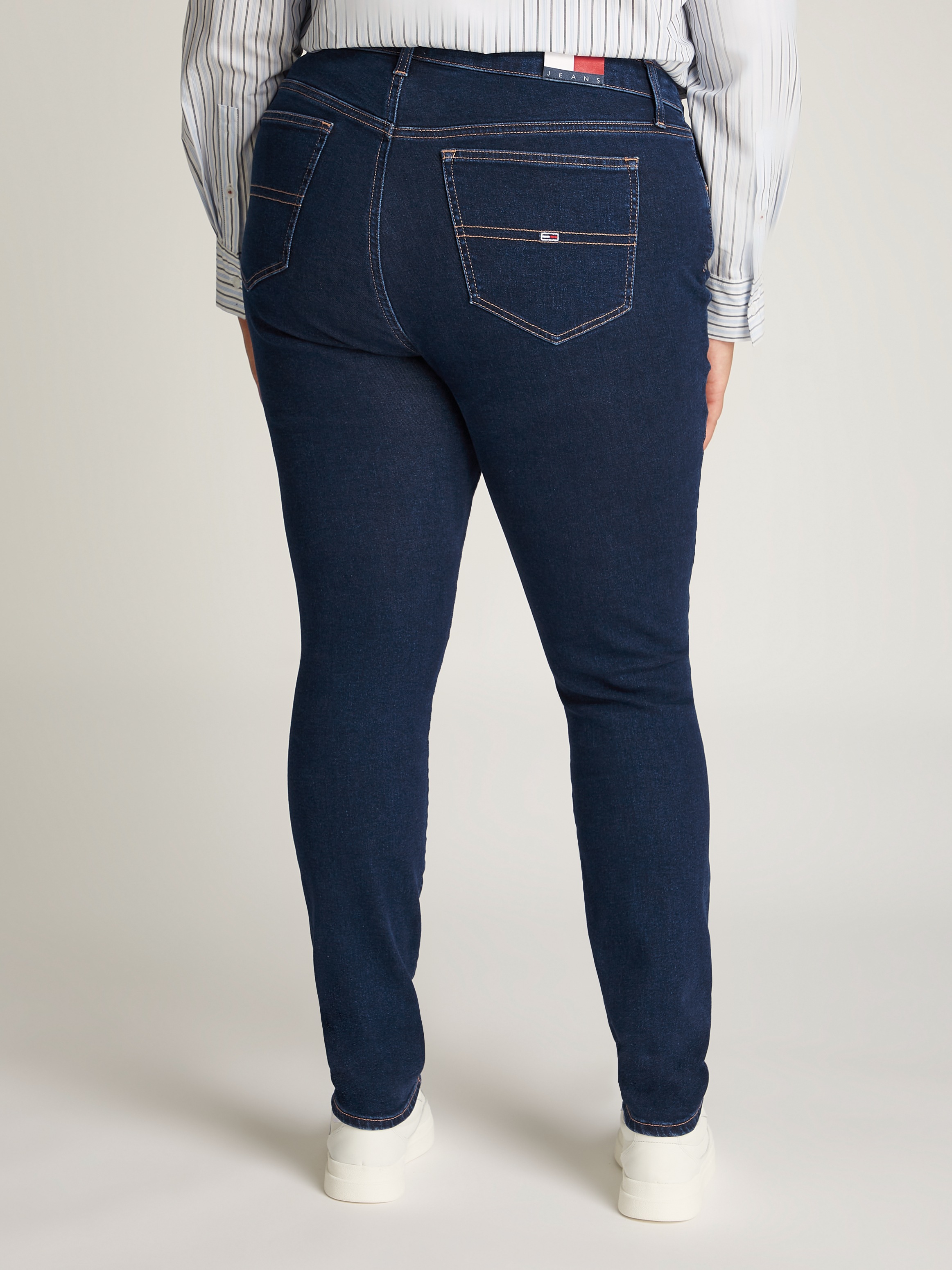 Tommy Jeans Curve Regular-fit-Jeans "CRV MELANY UH SSKN", in Großen Größen günstig online kaufen