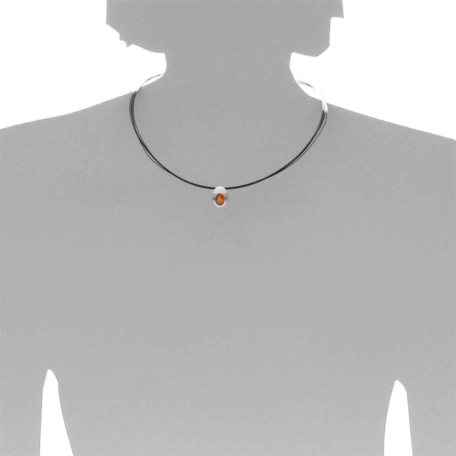 OSTSEE-SCHMUCK Halsreif »Ostsee-Schmuck Halsreif mit Anhänger Gleiter-Rabea«, (2 tlg.)