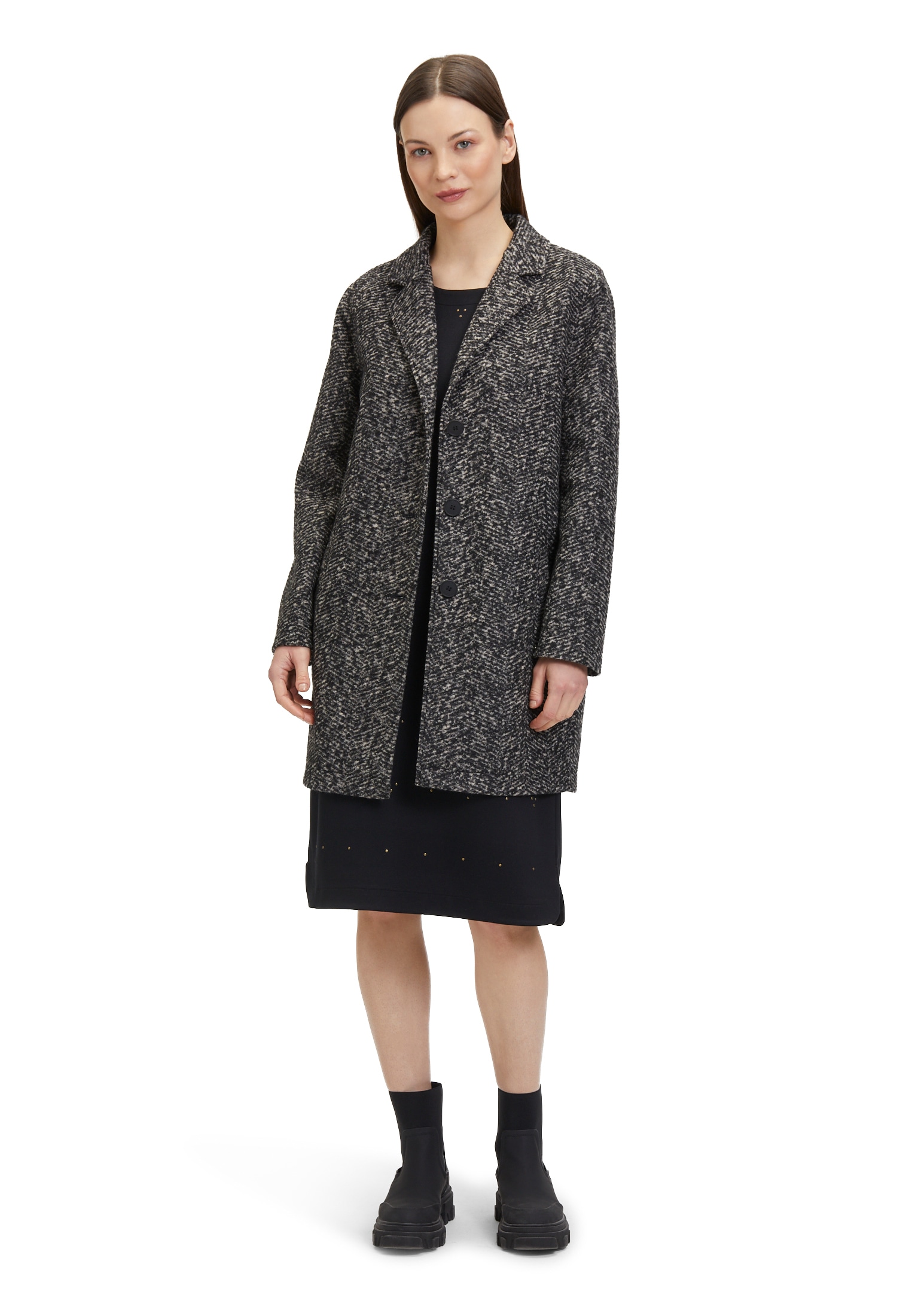 Betty&Co Jackenblazer »Betty & Co Longjacke mit Reverskragen«, Material
