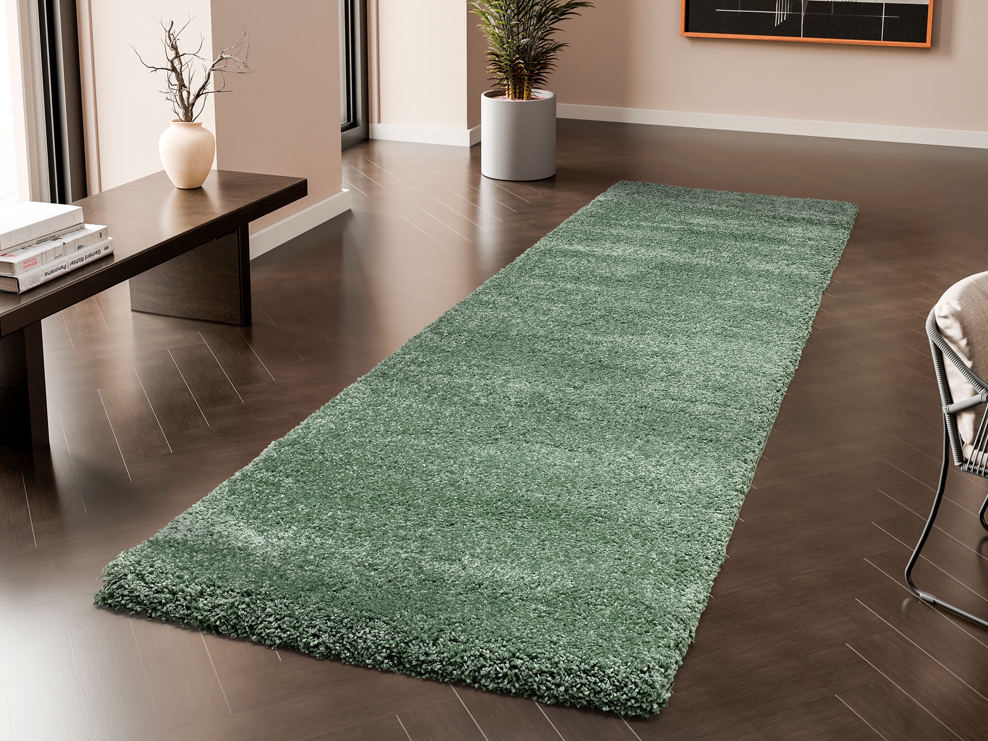 OCI DIE TEPPICHMARKE 1100000002199 "MONTIS" rechteckig 45 mm Höhe uni, Langflor, Shaggy, auch in rund, quadratisch und Läufer erhältlich