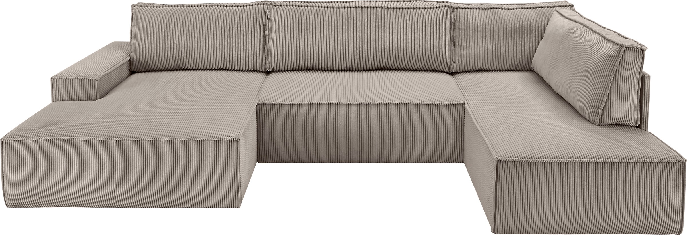 Home affaire Wohnlandschaft "SHERWOOD 329 cm, U-Form, Schlafsofa," Schlaffu günstig online kaufen