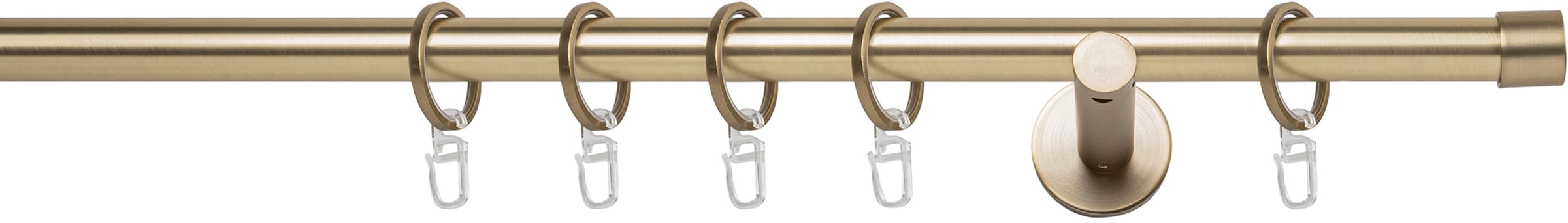 mydeco Gardinenstange »20mm Cap Wandträger 12 cm«, 1 läufig-läufig, Fixmaß