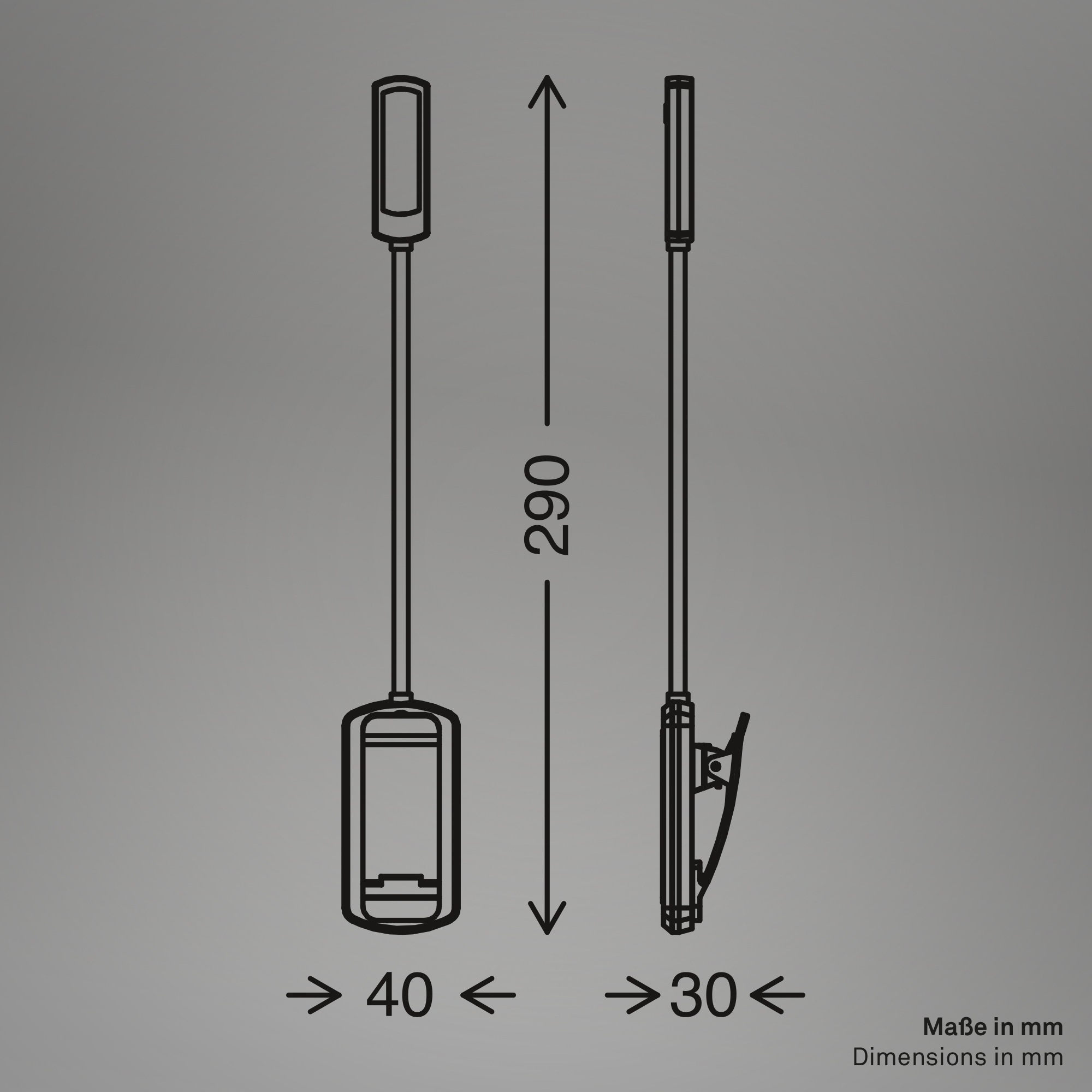 Briloner Leuchten LED Klemmtischleuchte »TARU« LED-Modul 1 Stk. warmweiß - kaltweiß 4x3x29 cm, Büro, Schlafzimmer, Wohnzimmer, Kinderzimmer