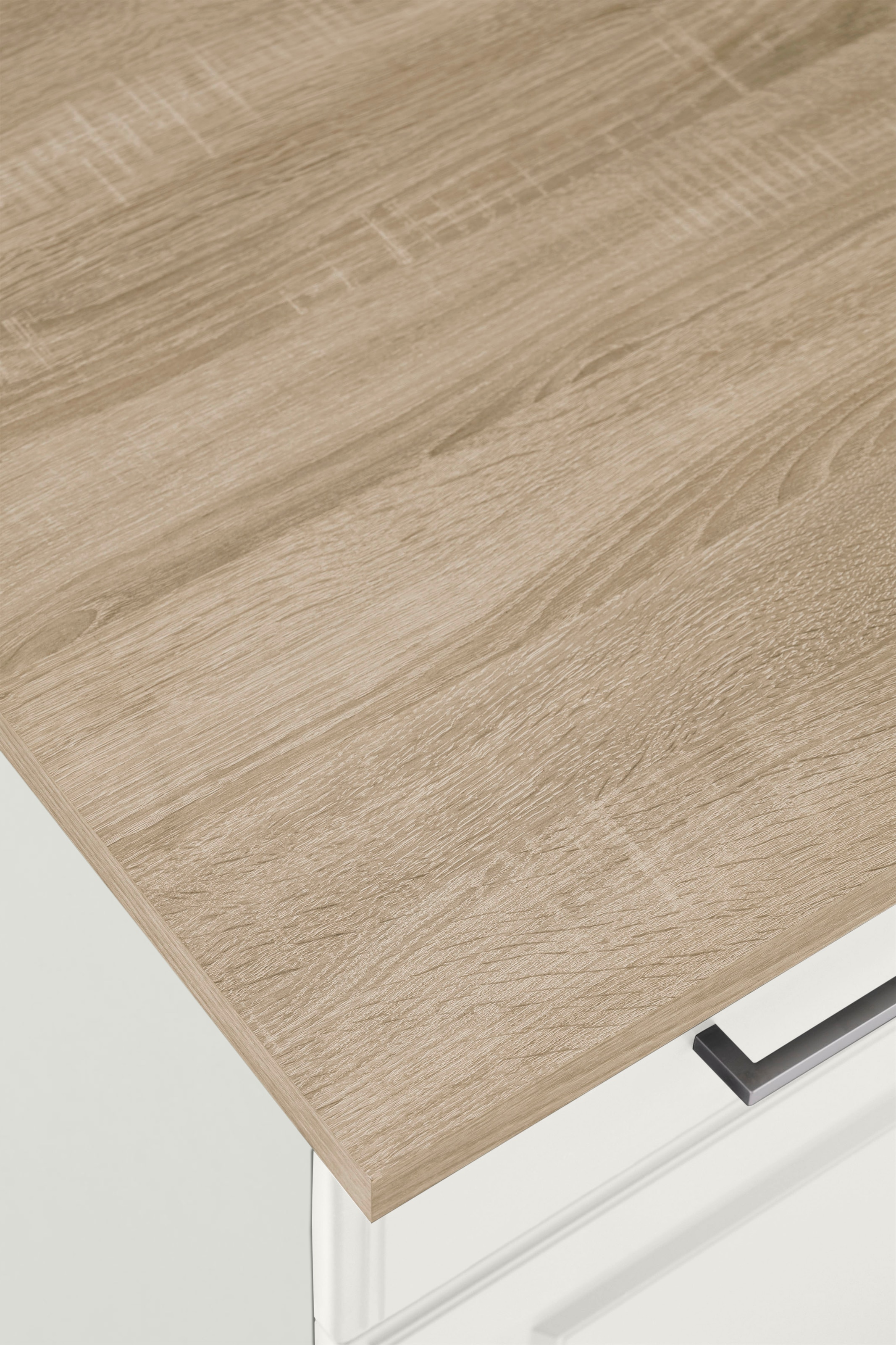 HELD MÖBEL Küchenzeile »Stockholm«, Breite 220 cm, mit hochwertigen MDF Fronten im Landhaus-Stil