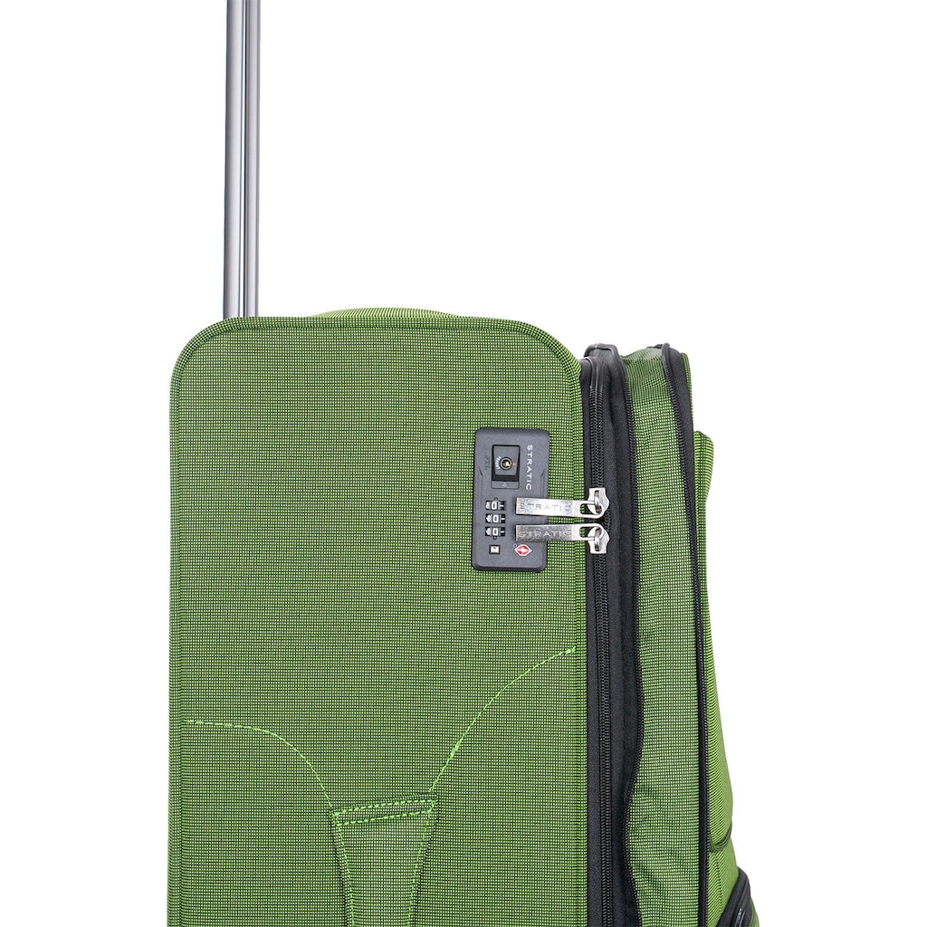 Stratic Weichgepäck-Trolley »Bendigo Light + L, green«, 4 Rollen