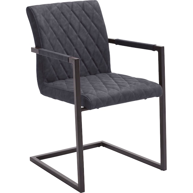 MCA furniture Freischwinger »Kian«, (Set), 2 St., Vintage Kunstleder mit  oder ohne Armlehne, Stuhl belastbar bis 120 kg | BAUR