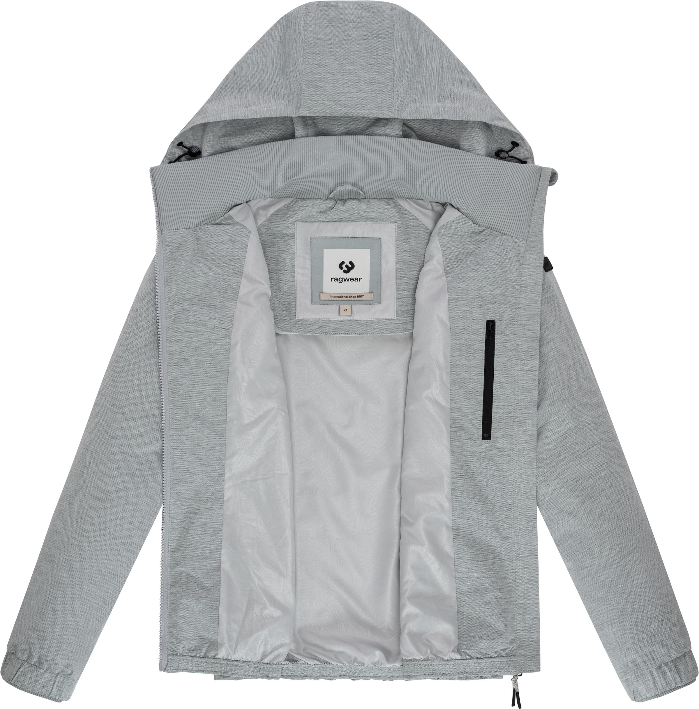 Ragwear Outdoorjacke »Dizzie Tech«, mit Kapuze, Wasserdichte Damen Übergangsjacke mit großer Kapuze