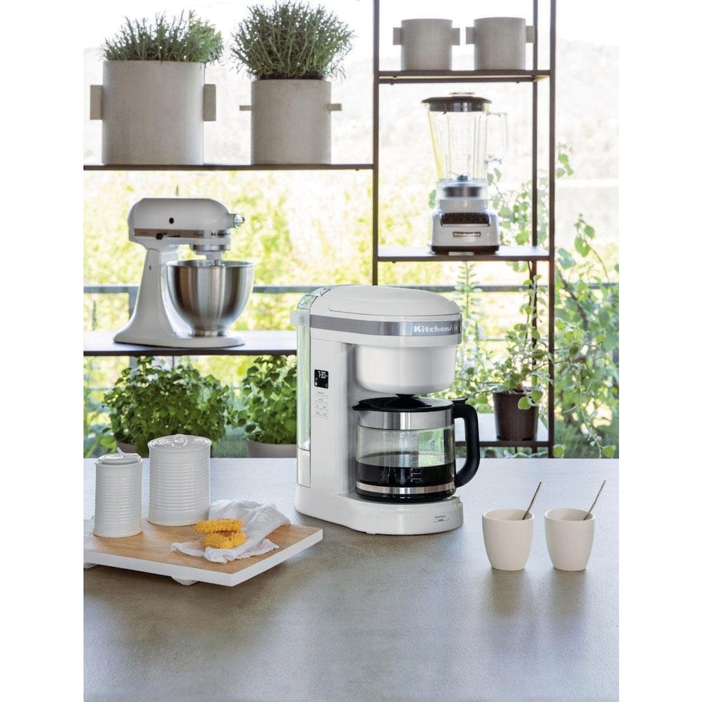 KitchenAid Filterkaffeemaschine »5KCM1208EWH WEISS«, 1,7 l Kaffeekanne