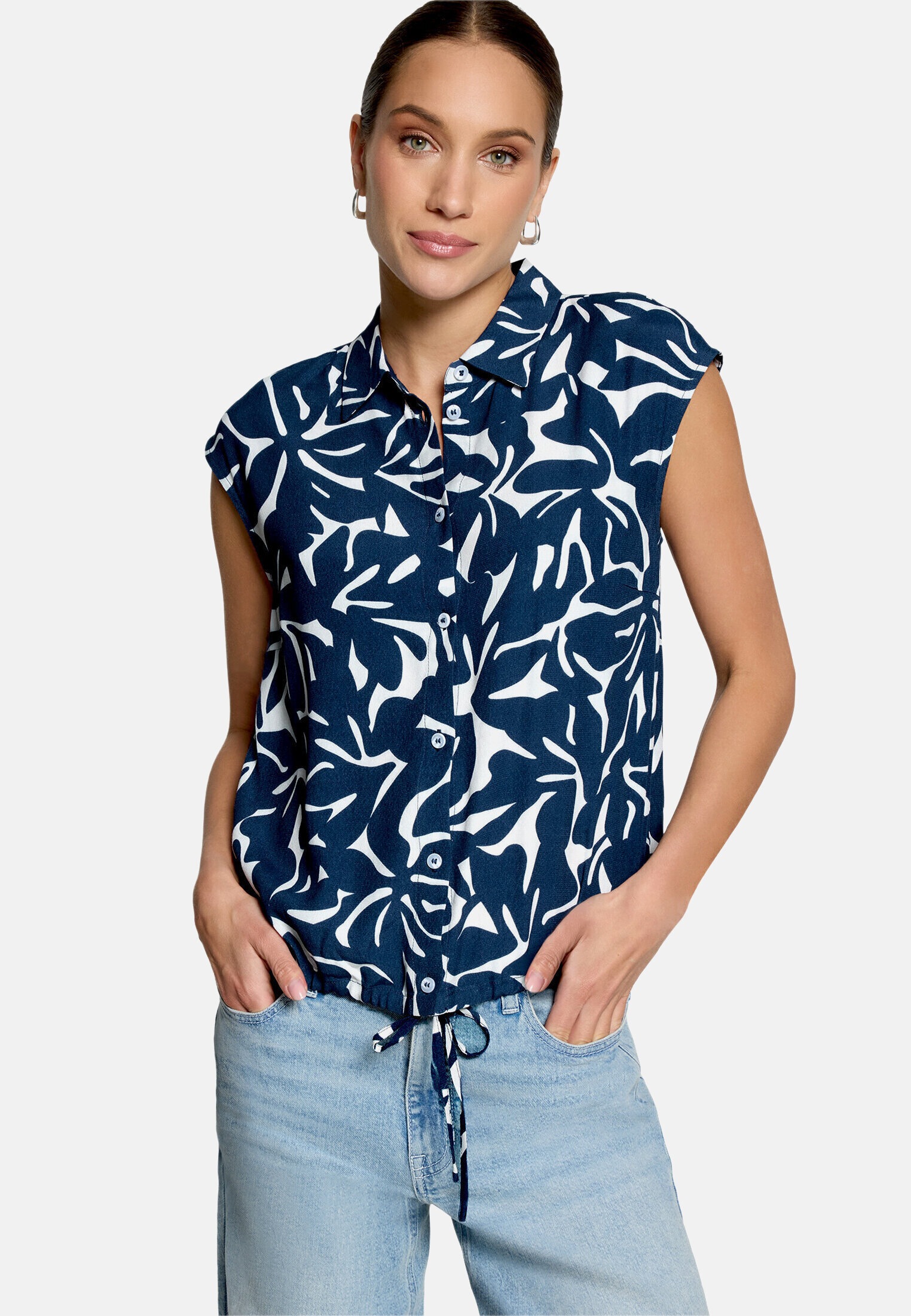 Zero Hemdbluse »Damen mit Tunnelzug«