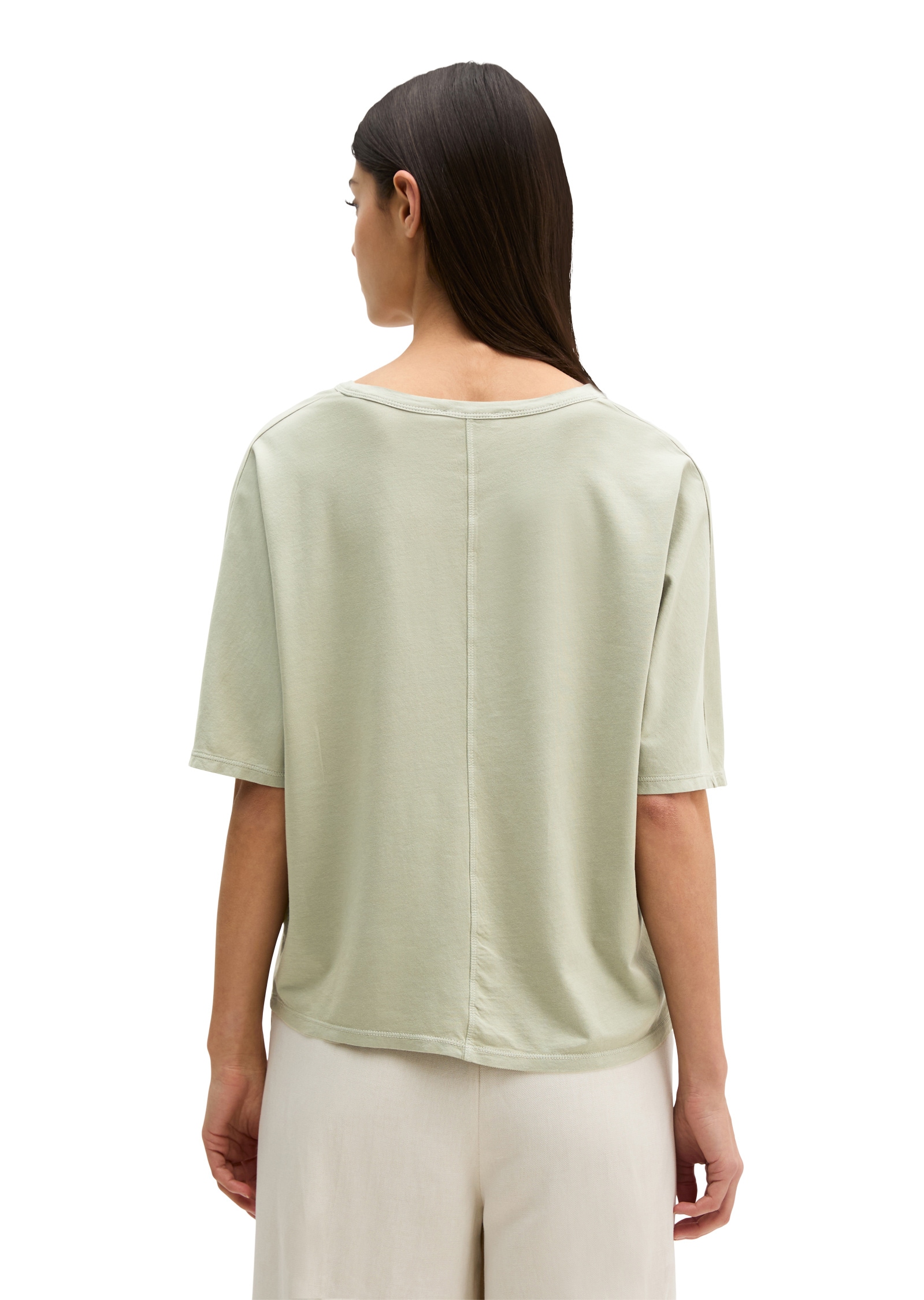 Marc O'Polo T-Shirt »mit angeschnittenen Ärmeln«