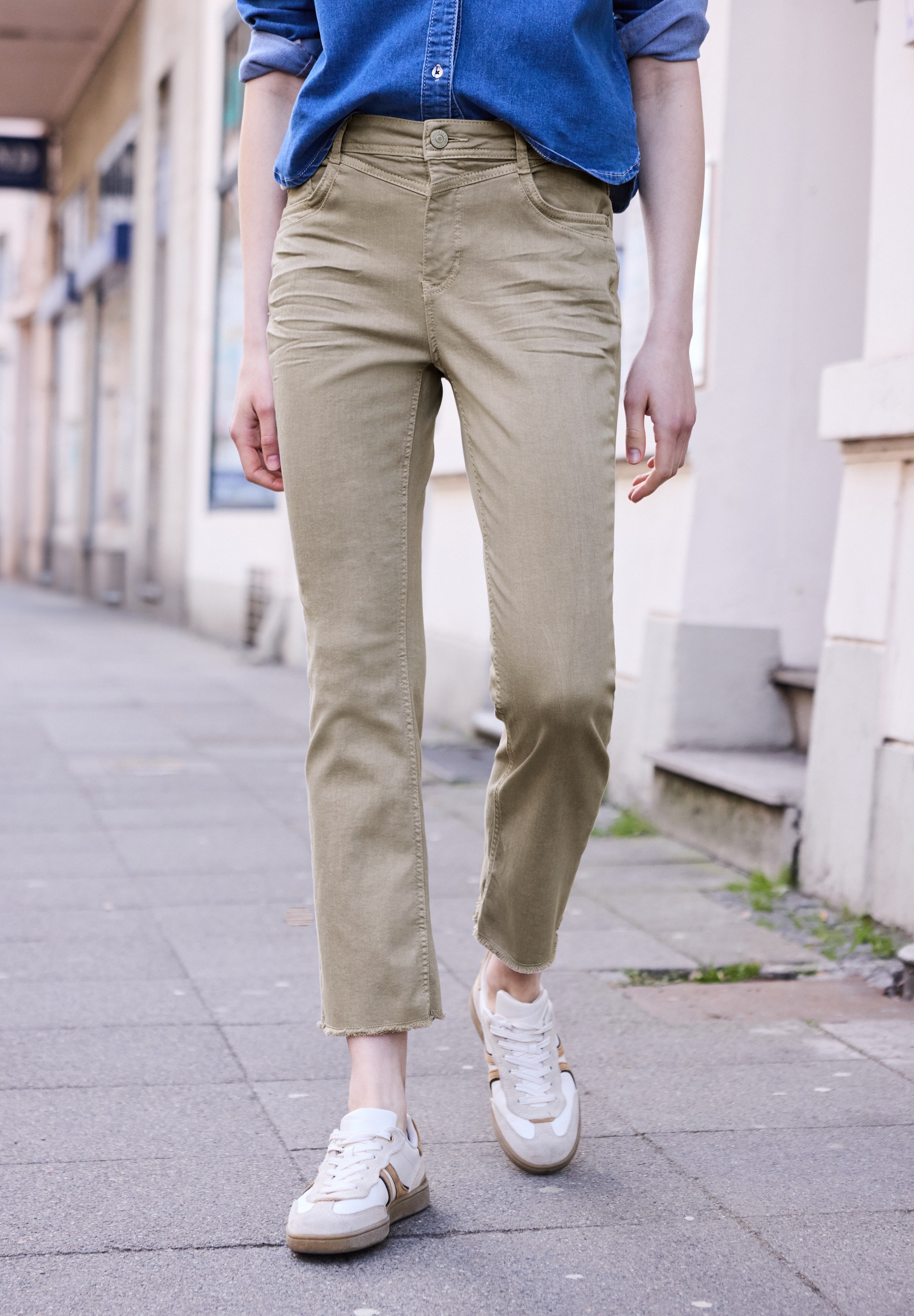 STREET ONE STUDIO Slim-fit-Jeans aus Baumwolle mit Stretchanteil